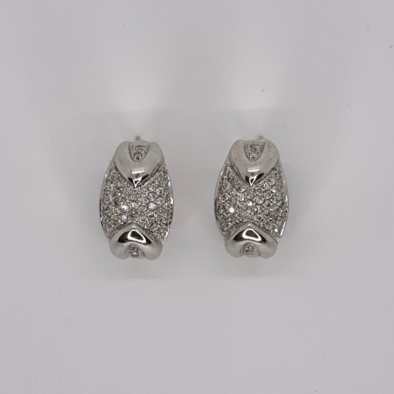 Pave Diamond Earrings | 0.82 ctw