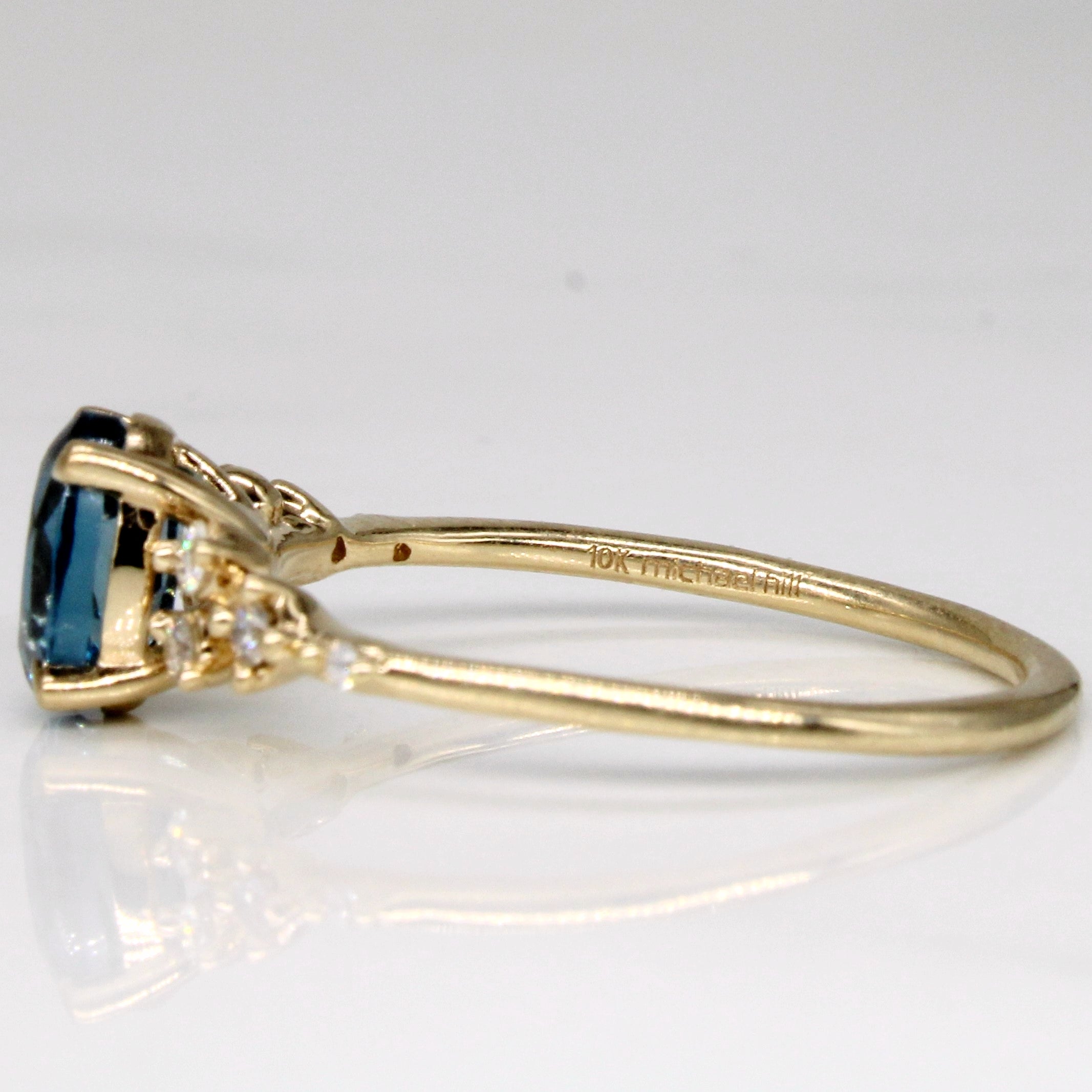 'Michael Hill' Topaz & Diamond Ring | 0.70ct, 0.12ctw | SZ 7 |