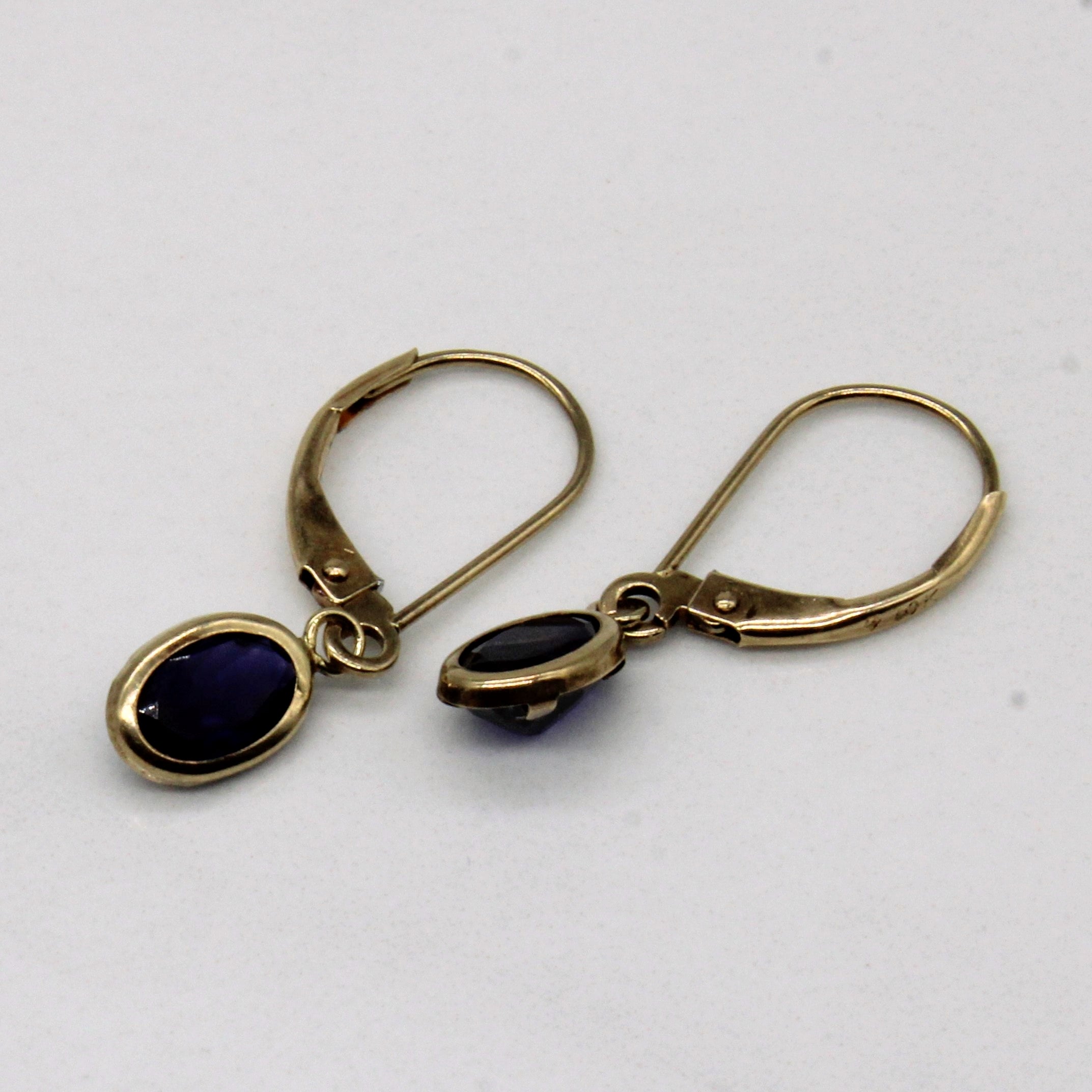 Boucles d'oreilles en iolite | 1,00 ct | 