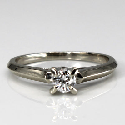 High Set Solitaire Diamond 14k Ring | 0.25ct | SZ 7.5 |