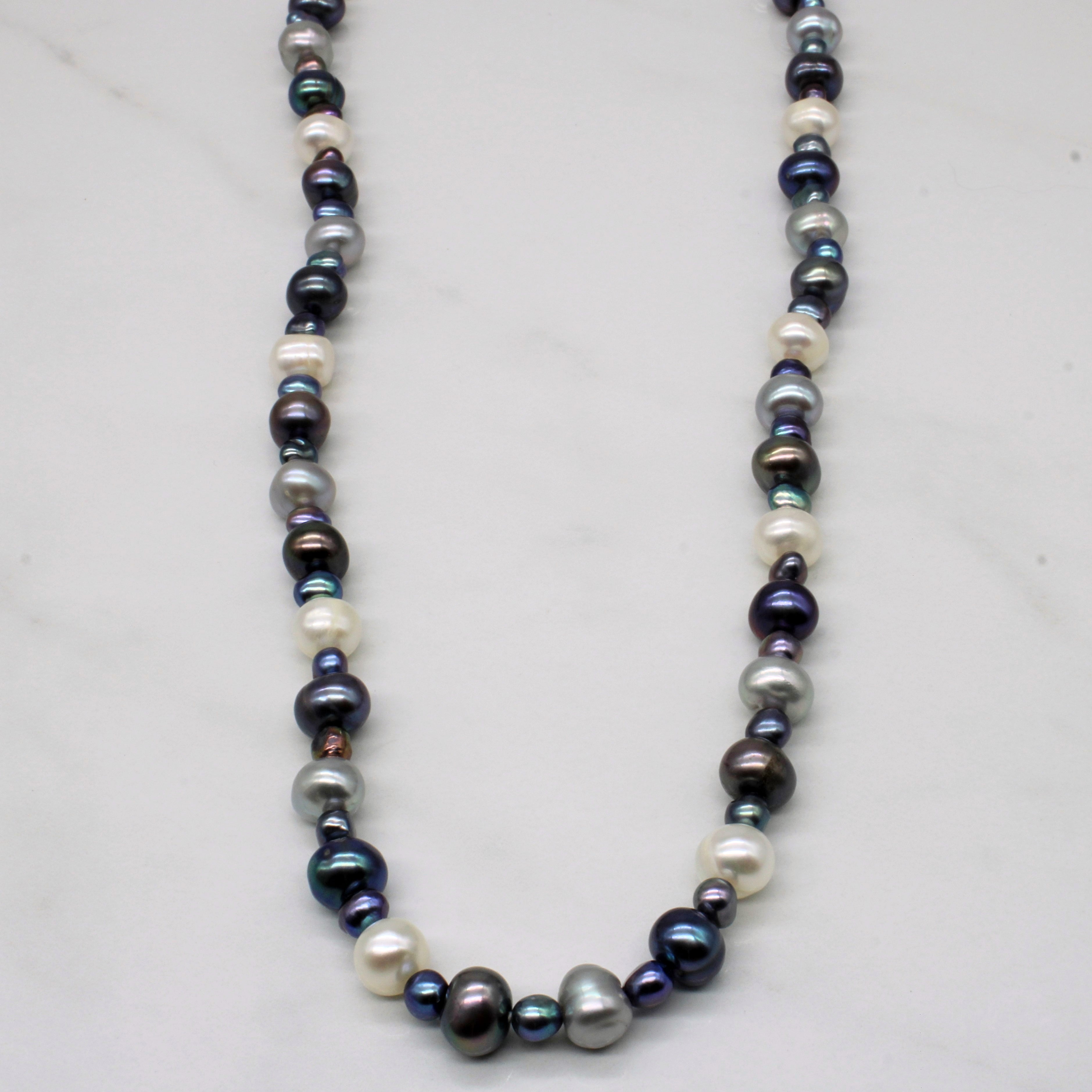 Multi Colour Freshwater Pearl Necklace | 34" |