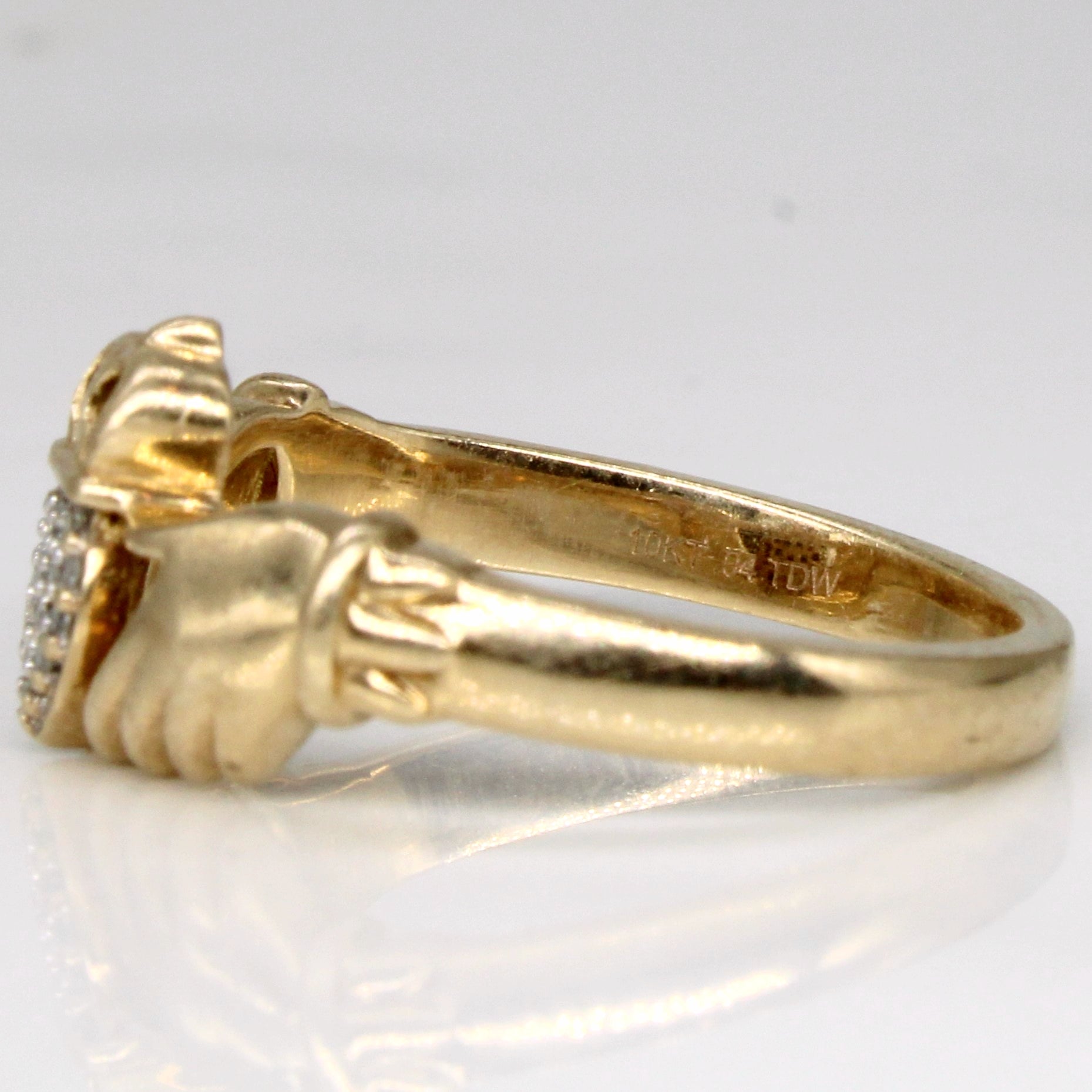 'Michael Hill' Diamond Claddagh Ring | 0.04ctw | SZ 5.75 |