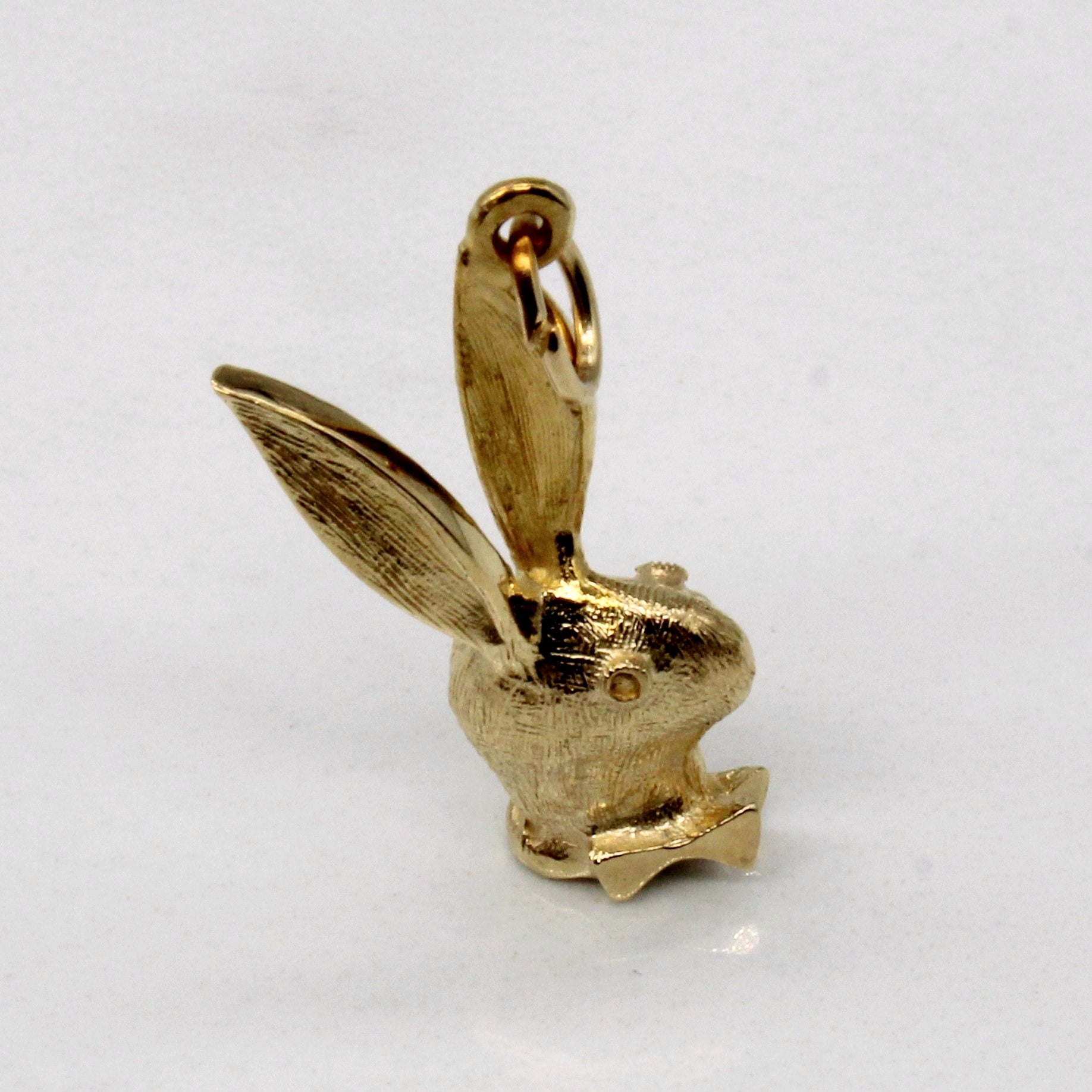 14k Yellow Gold Bunny Pendant