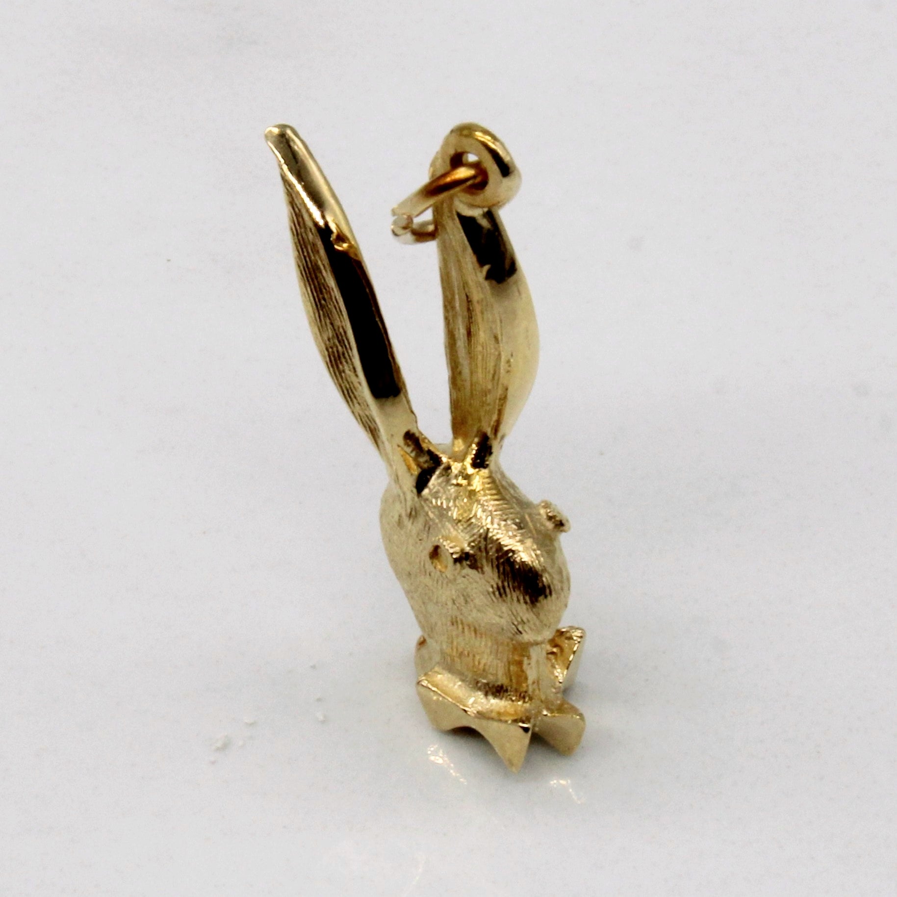 14k Yellow Gold Bunny Pendant