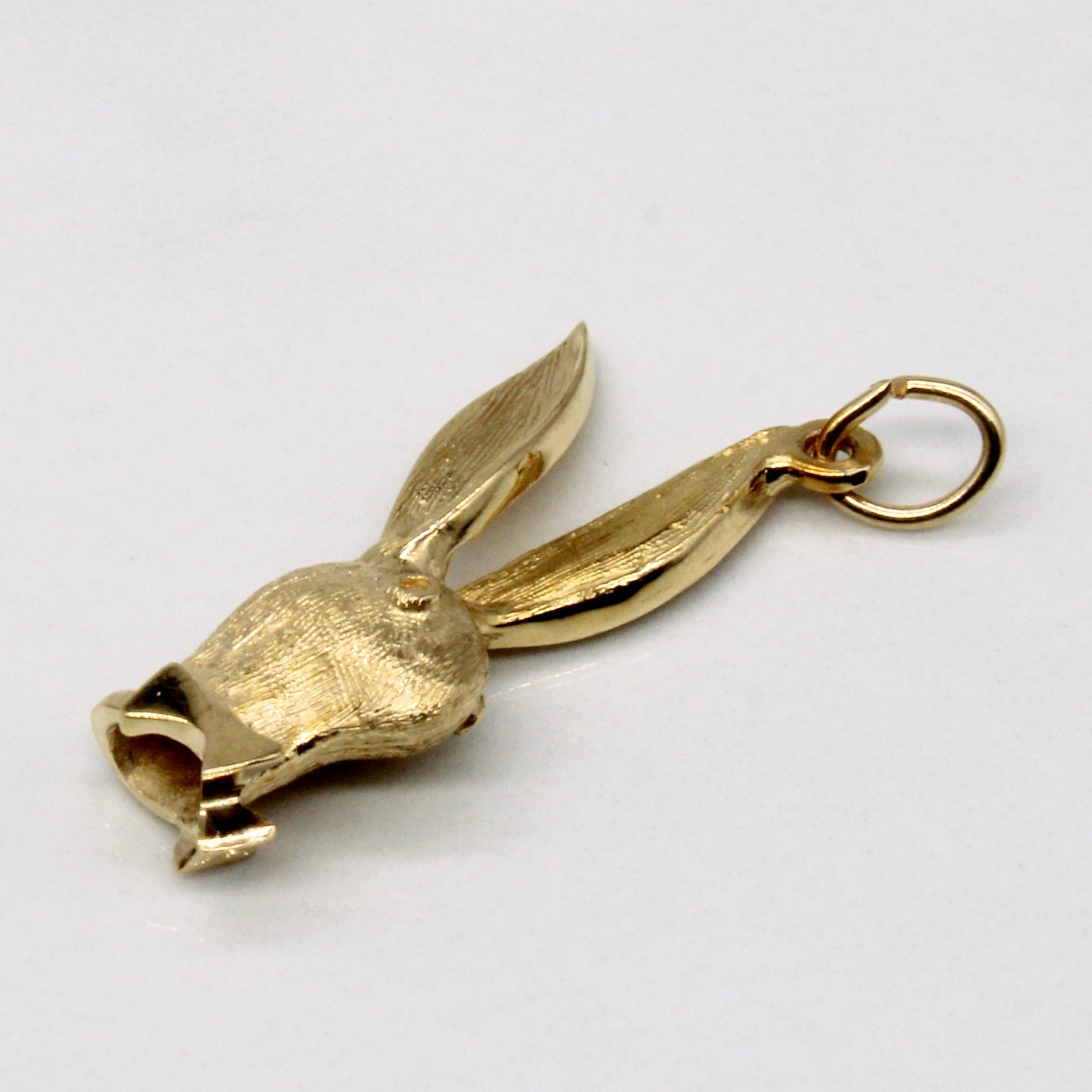 14k Yellow Gold Bunny Pendant