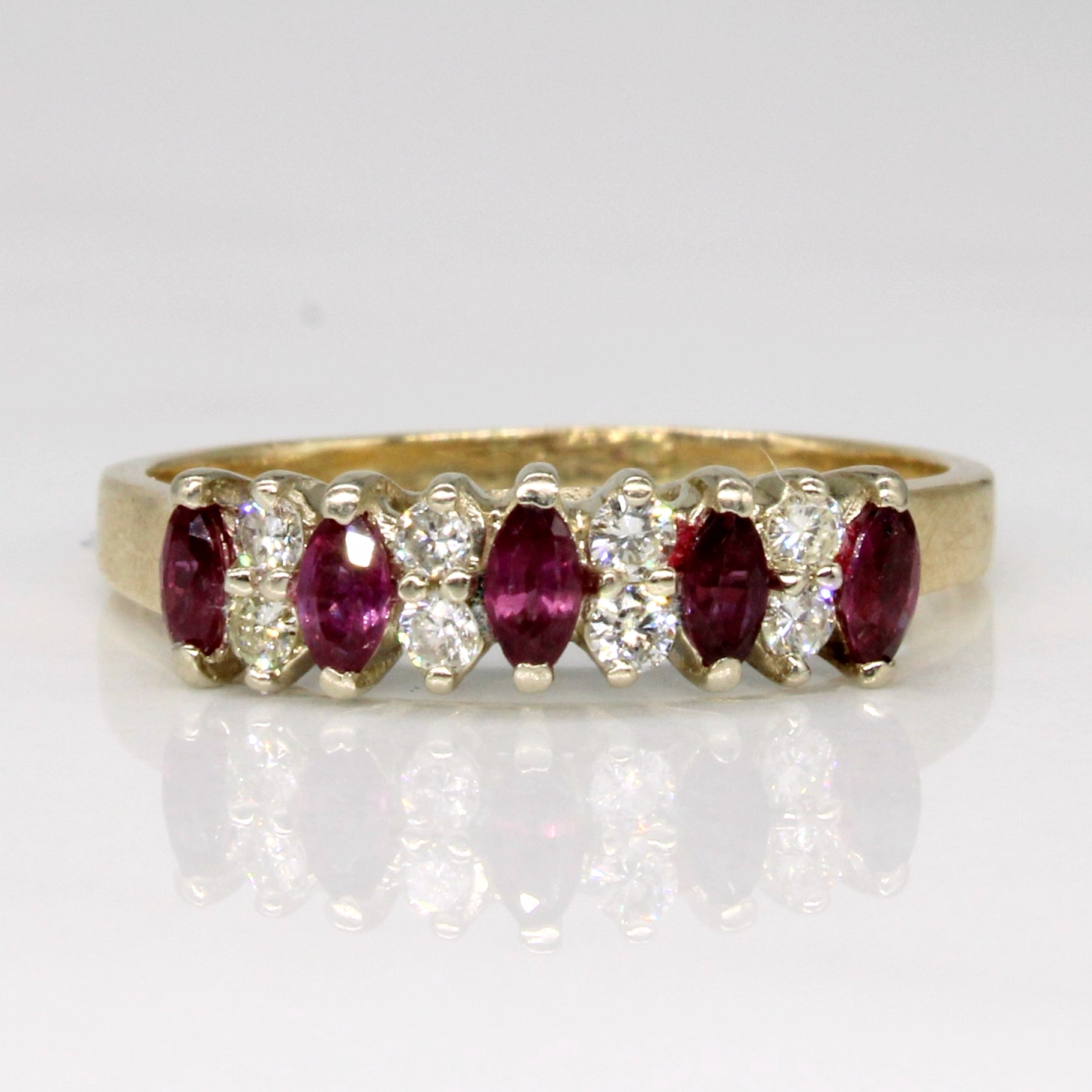 Ruby & Diamond Ring | 0.35ctw, 0.16ctw | SZ 7 |