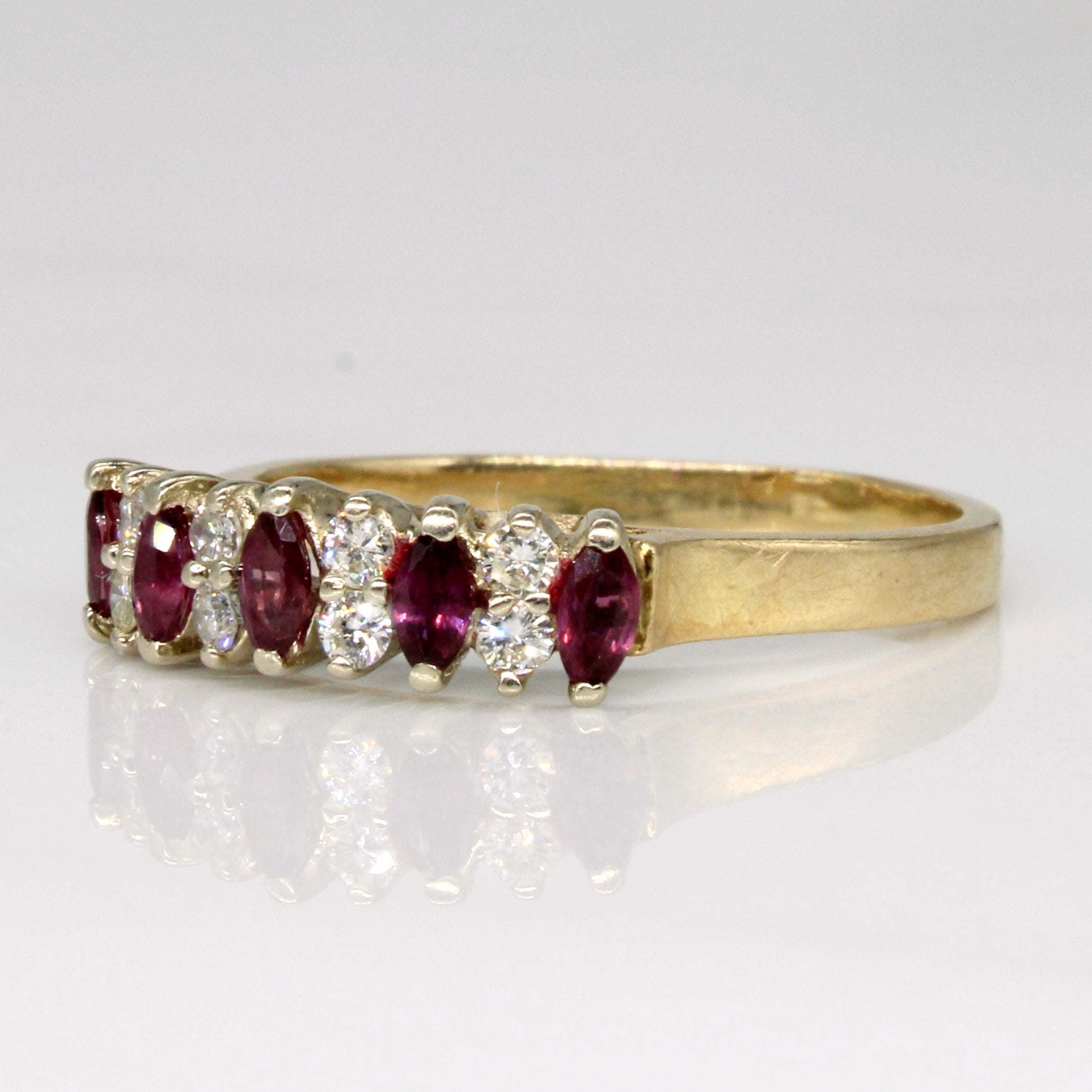 Ruby & Diamond Ring | 0.35ctw, 0.16ctw | SZ 7 |