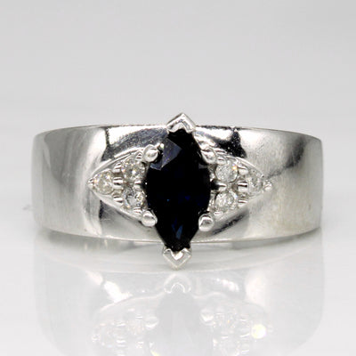 Sapphire & Diamond Ring | 0.65ct, 0.06ctw | SZ 6.75 |