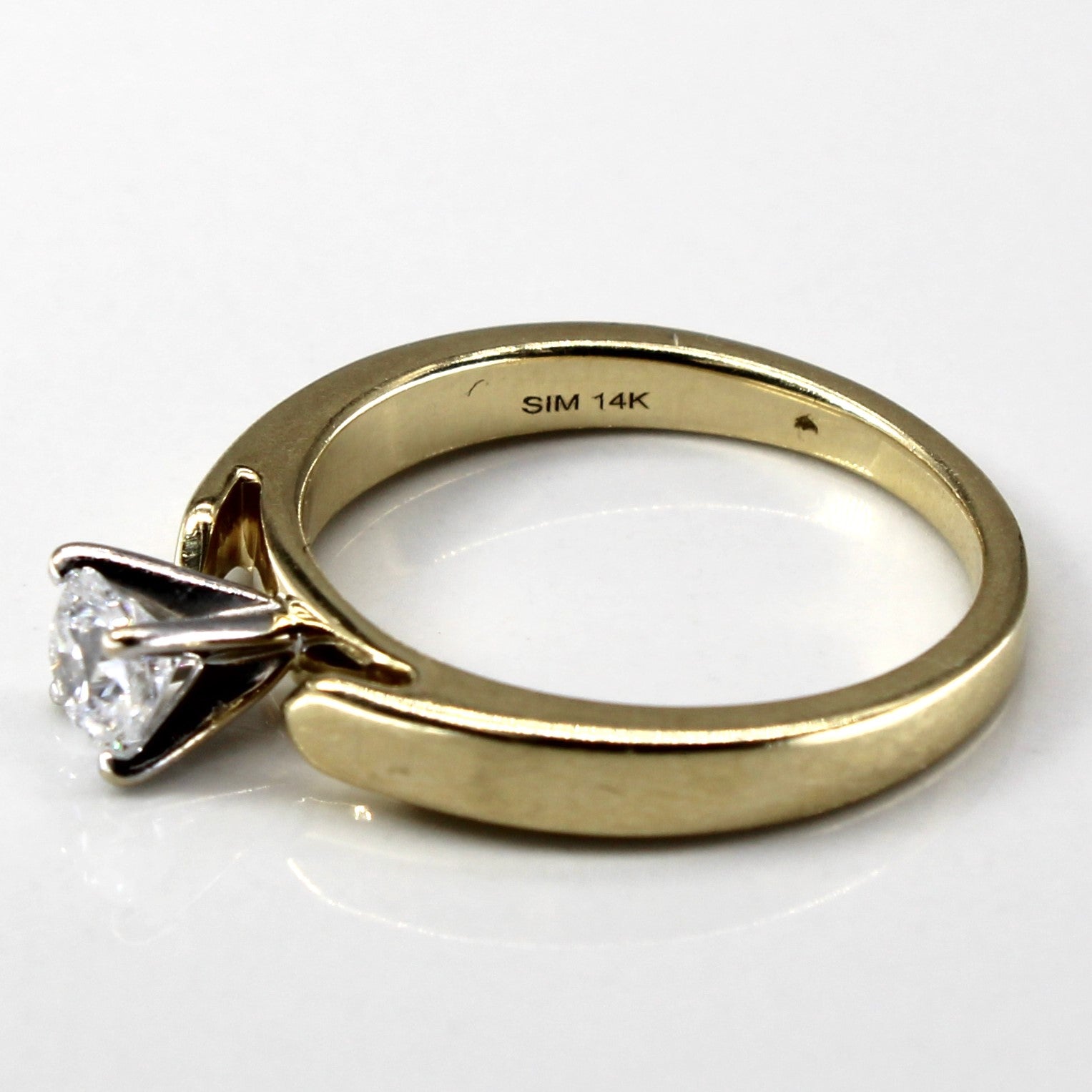 Solitaire Diamond 14k Ring | 0.50ct | SZ 7 |