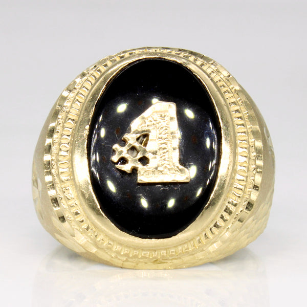 Onyx '#1' Cocktail Ring | 3.75ct | SZ 10.75 |