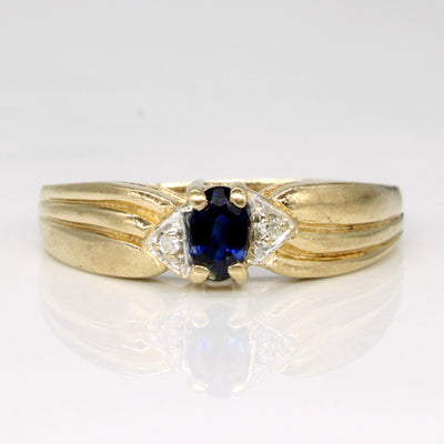 Sapphire & Diamond Ring | 0.23ct, 0.02ctw | SZ 7.5 |