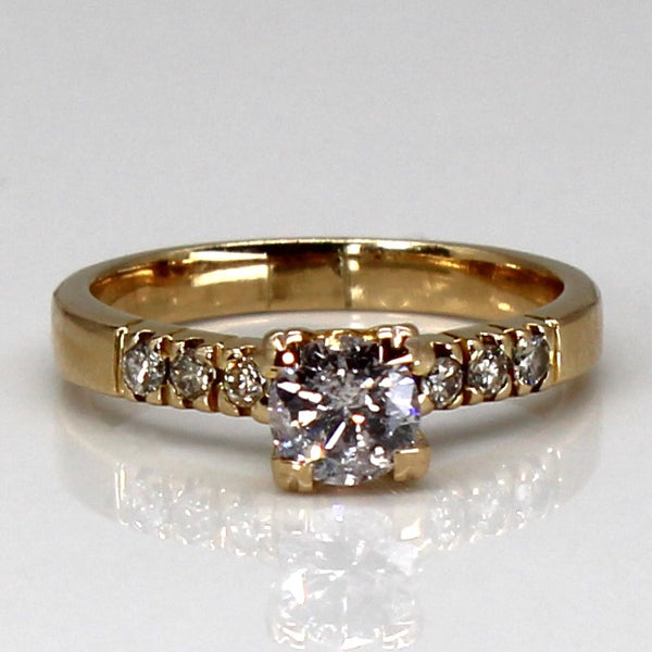 High Set Diamond 14k Ring | 0.58ctw | SZ 5.25 |