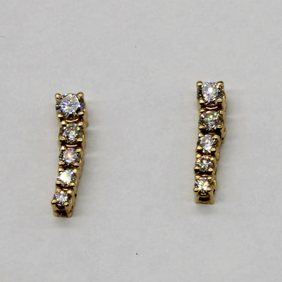 Diamond Drop Earrings | 0.70ctw |