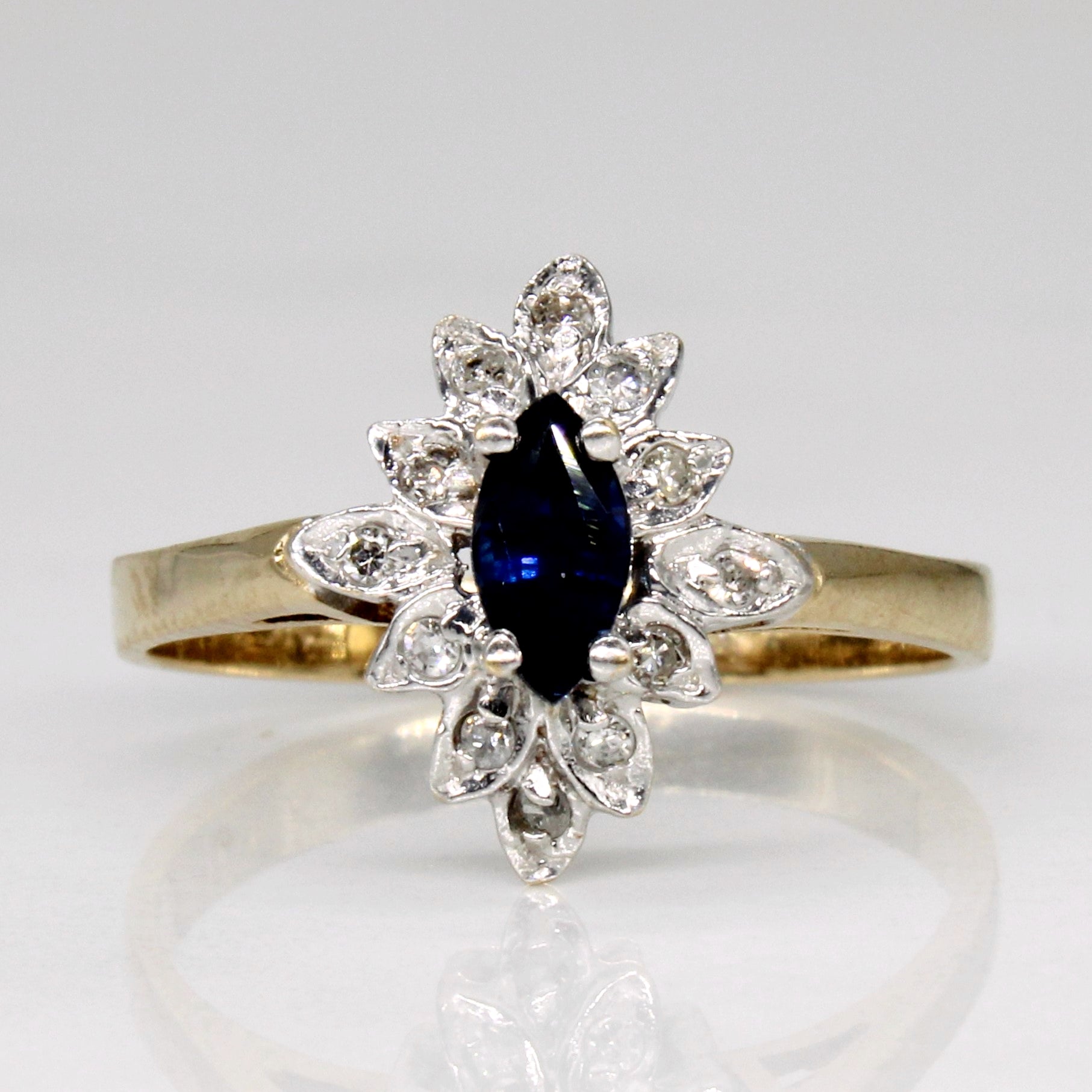 Sapphire & Diamond Ring | 0.25ct, 0.06ctw | SZ 5.5 |