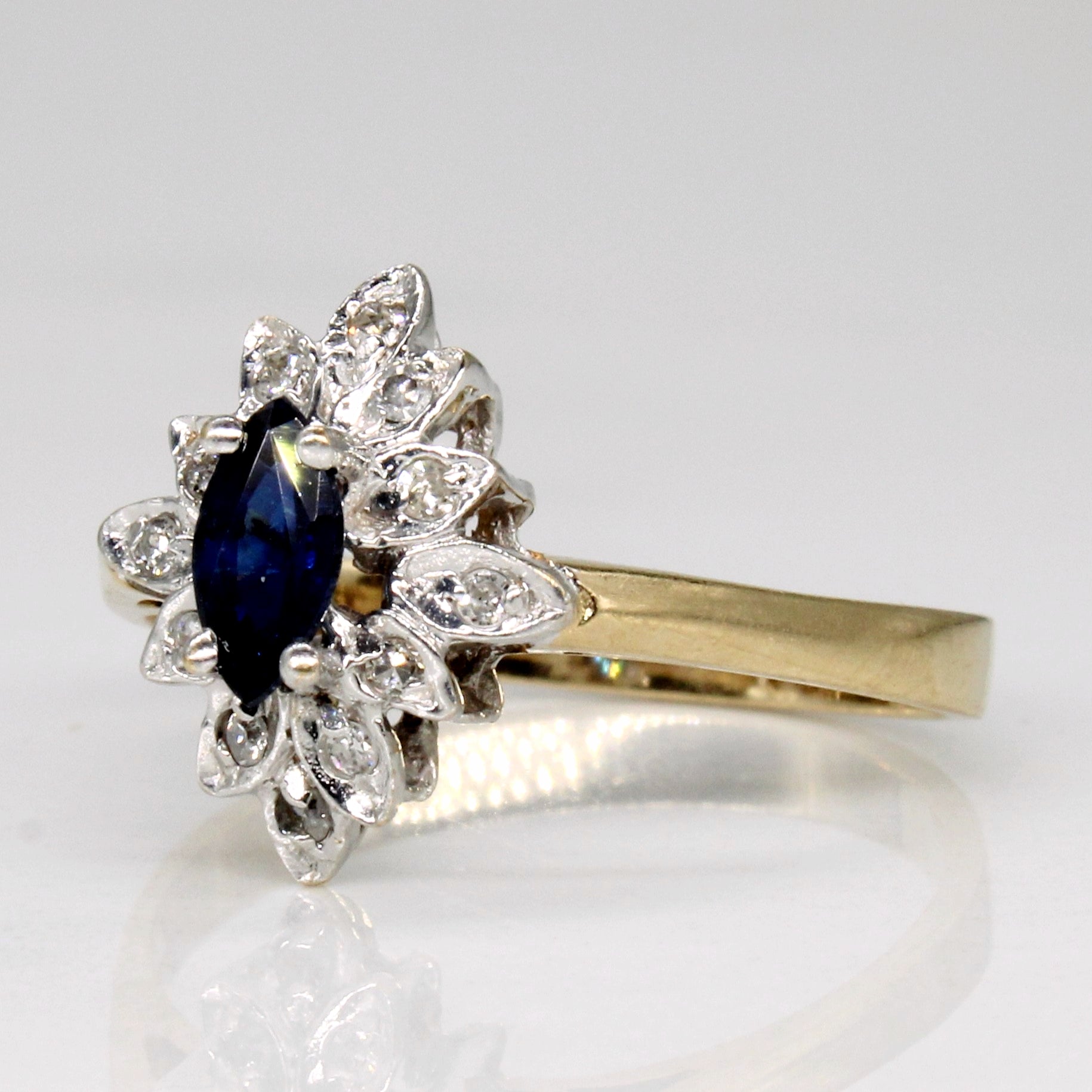 Sapphire & Diamond Ring | 0.25ct, 0.06ctw | SZ 5.5 |