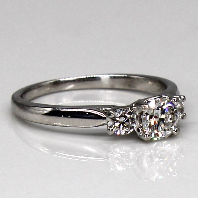 Three Stone Diamond 18k Ring | 0.66ctw | SZ 4.25 |
