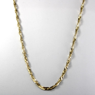 10k Yellow Gold Singapore Chain | 26