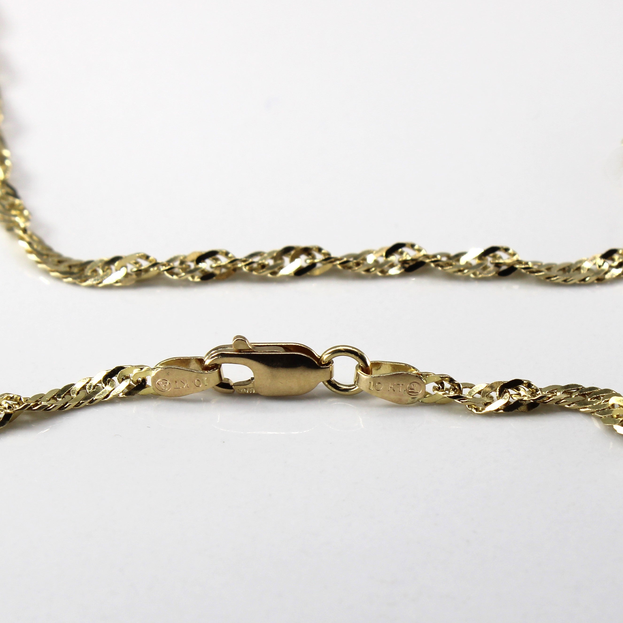 10k Yellow Gold Singapore Chain | 26"|