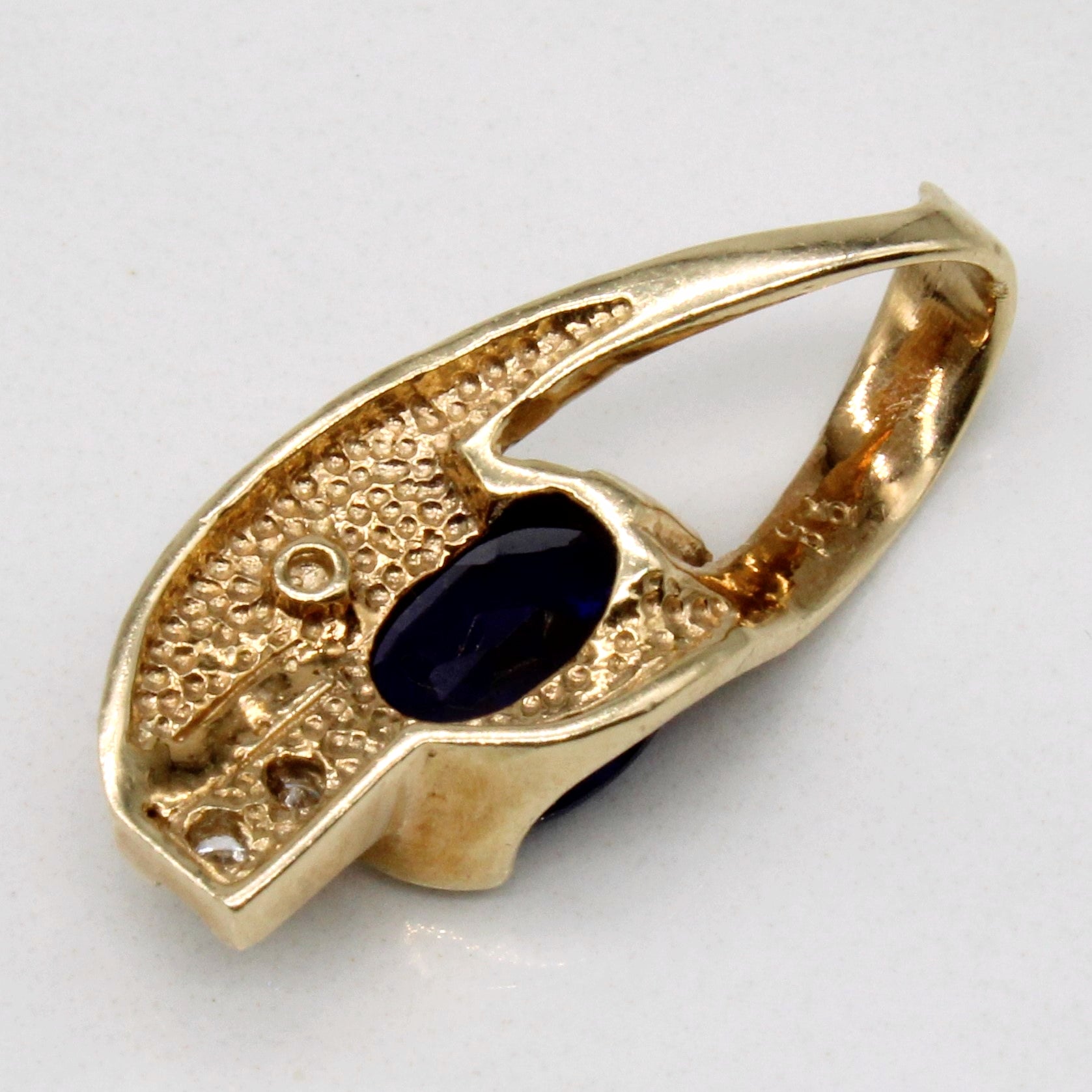 Iolite & Diamond Pendant | 1.01ct, 0.04ctw |