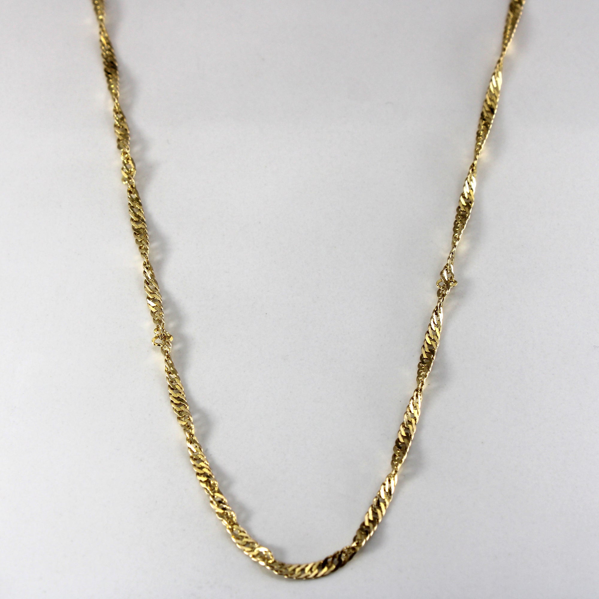 10k Yellow Gold Singapore Chain | 16