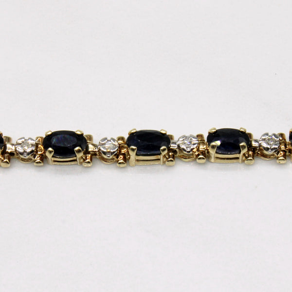 Sapphire & Diamond Bracelet | 1.00ctw, 0.04ctw | 6.5