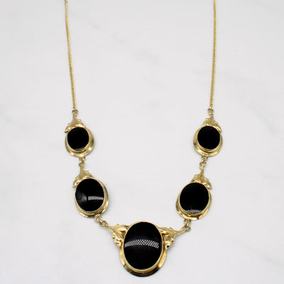 Onyx Pendant Necklace | 25.00ctw | 21