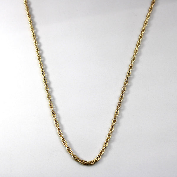 9k Yellow Gold Prince of Wales Chain | 19