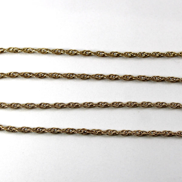9k Yellow Gold Prince of Wales Chain | 19