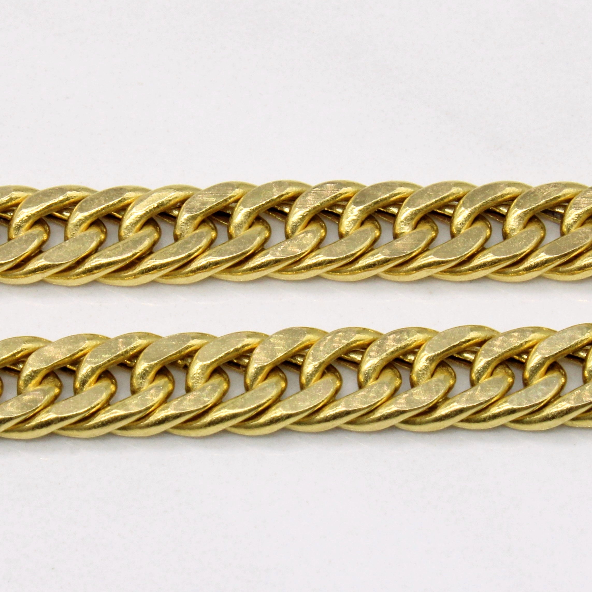 Chaîne cubaine en or jaune 18 carats | 20 pouces | 