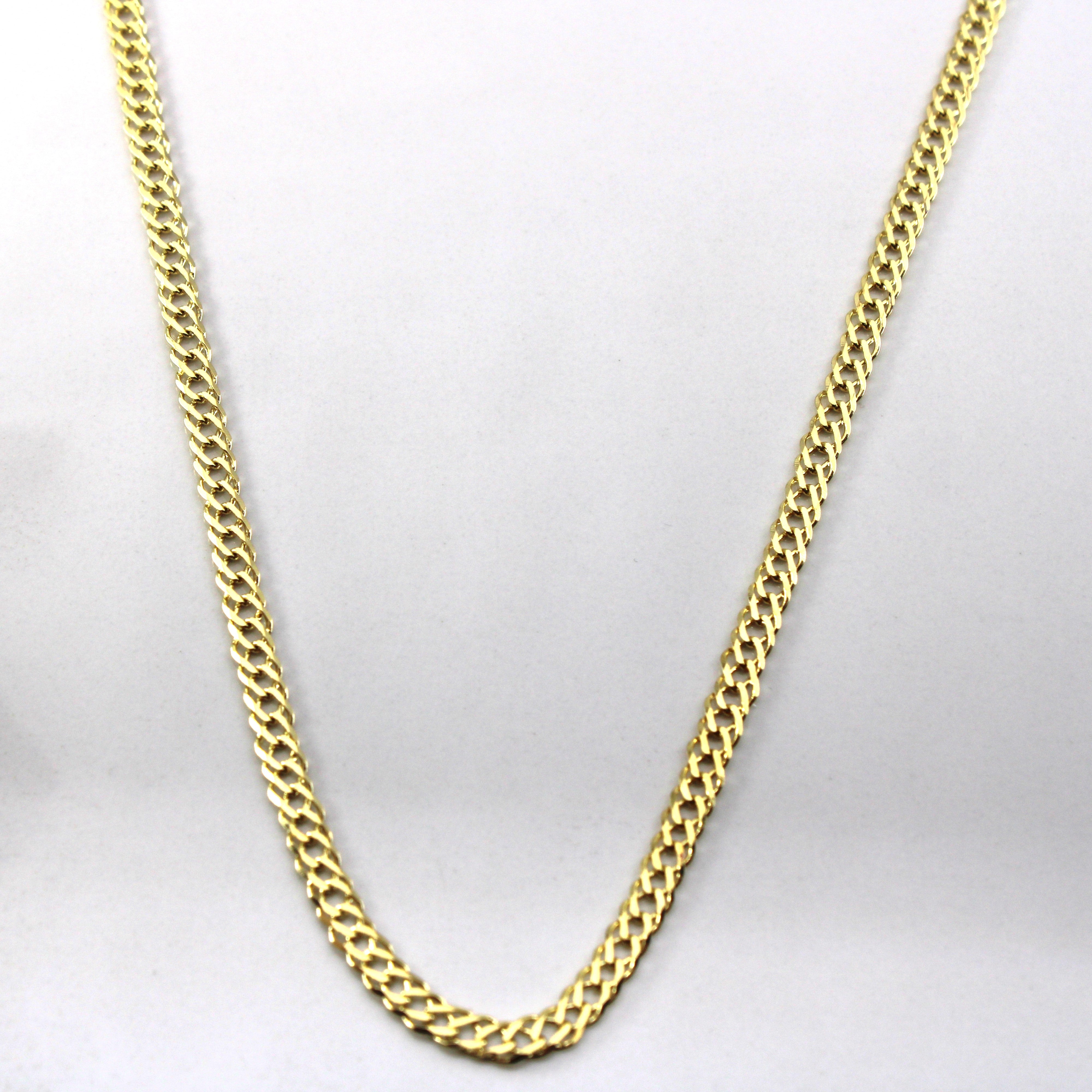 Chaîne câble en or jaune 14 carats | 19" |