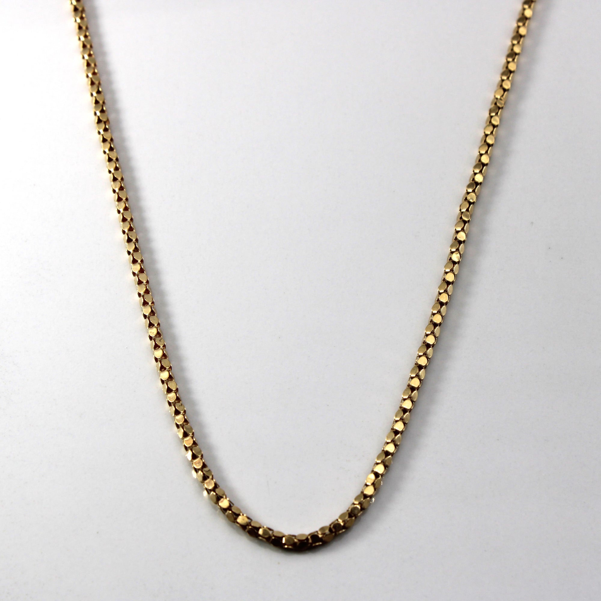 18k Yellow Gold Popcorn Chain | 20