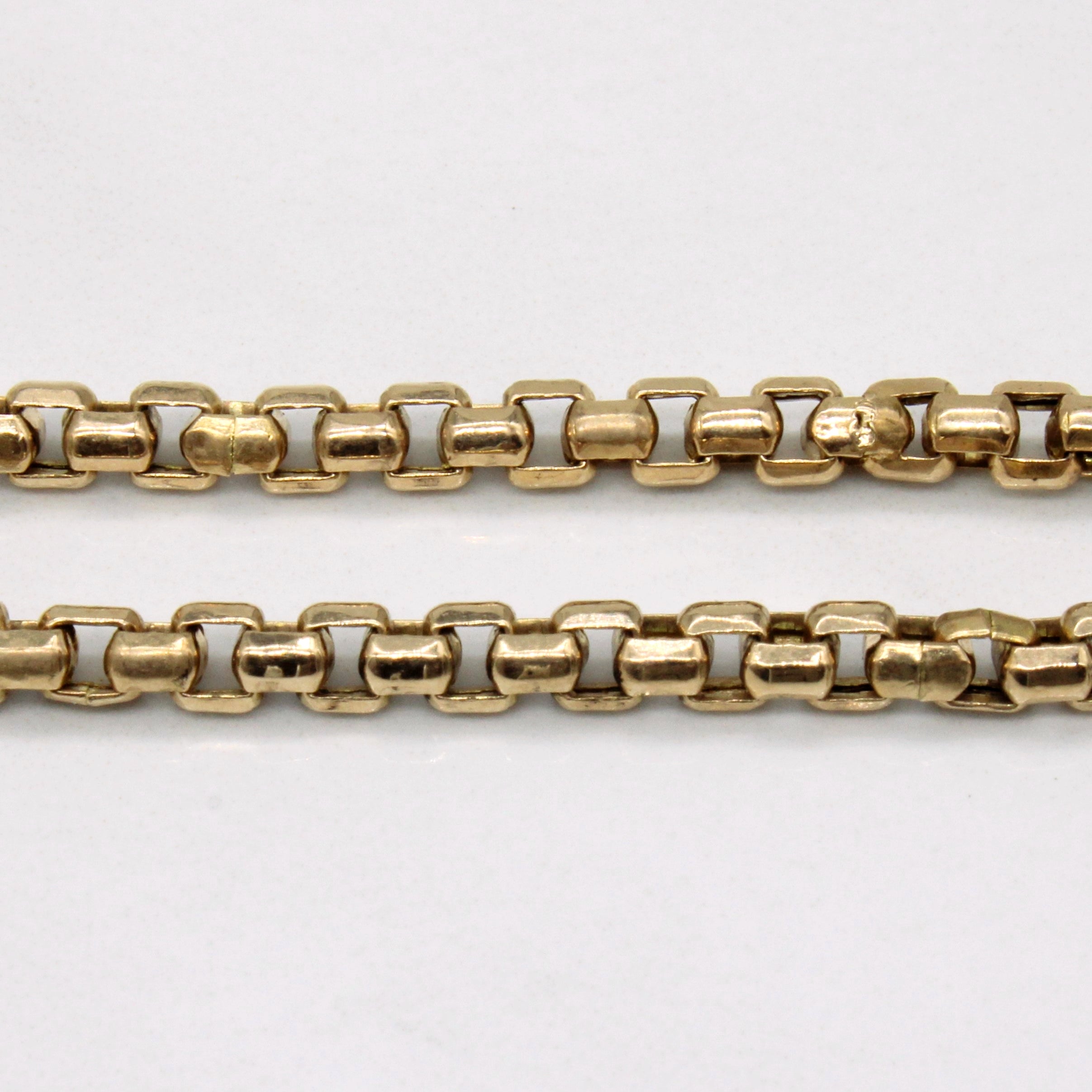 14k Yellow Gold Box Link Chain | 24" |