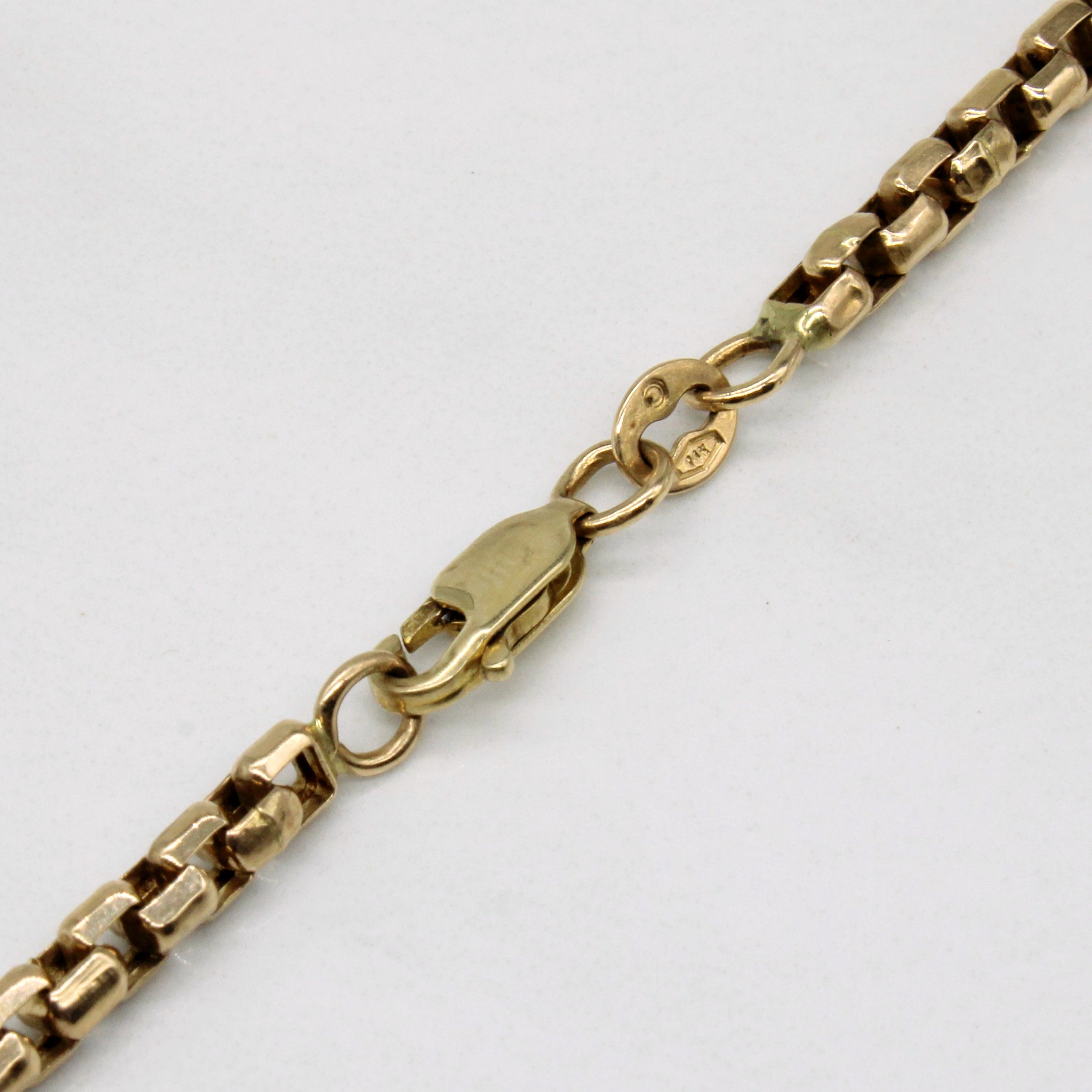 14k Yellow Gold Box Link Chain | 24" |