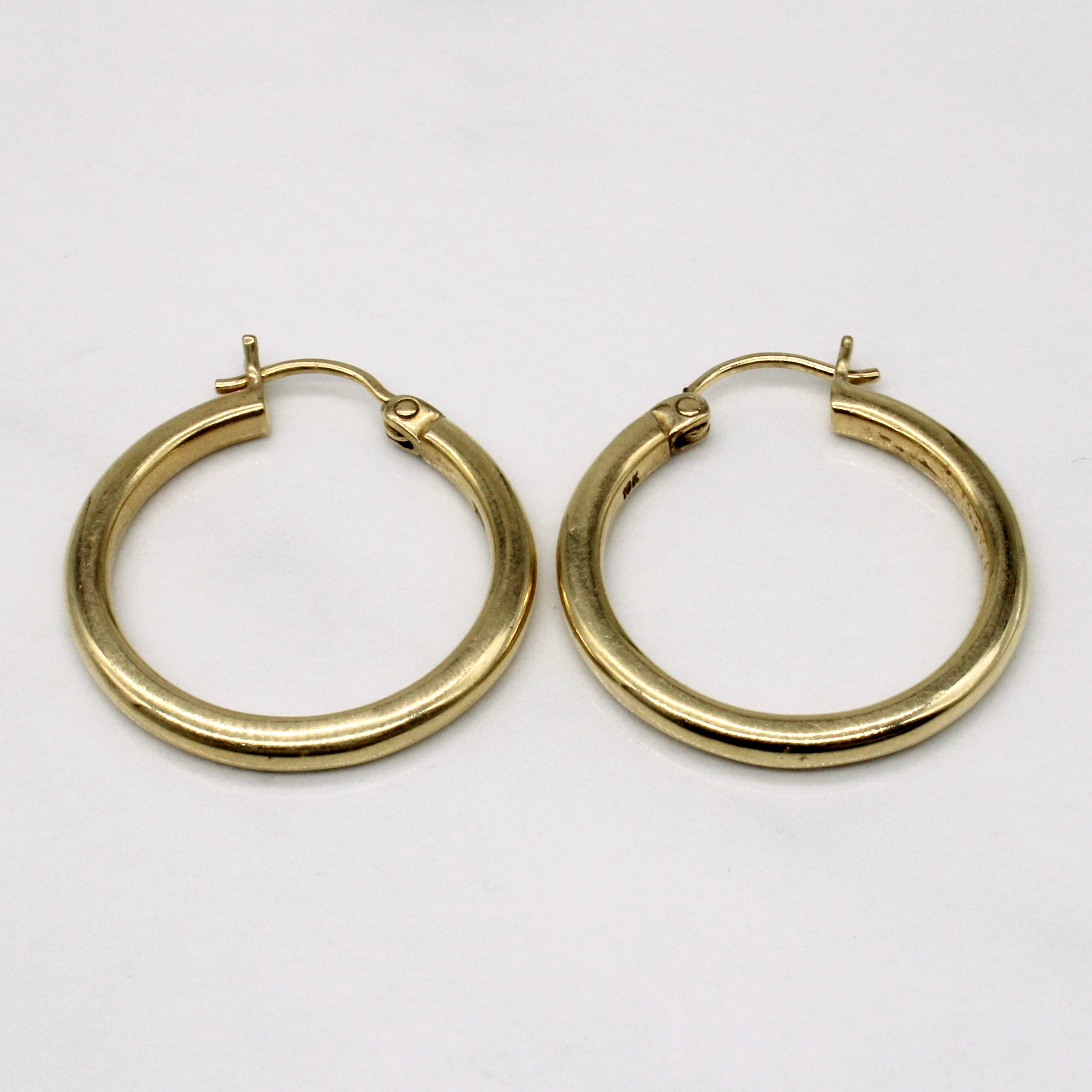 10k Yellow Gold Hoop Earrings
