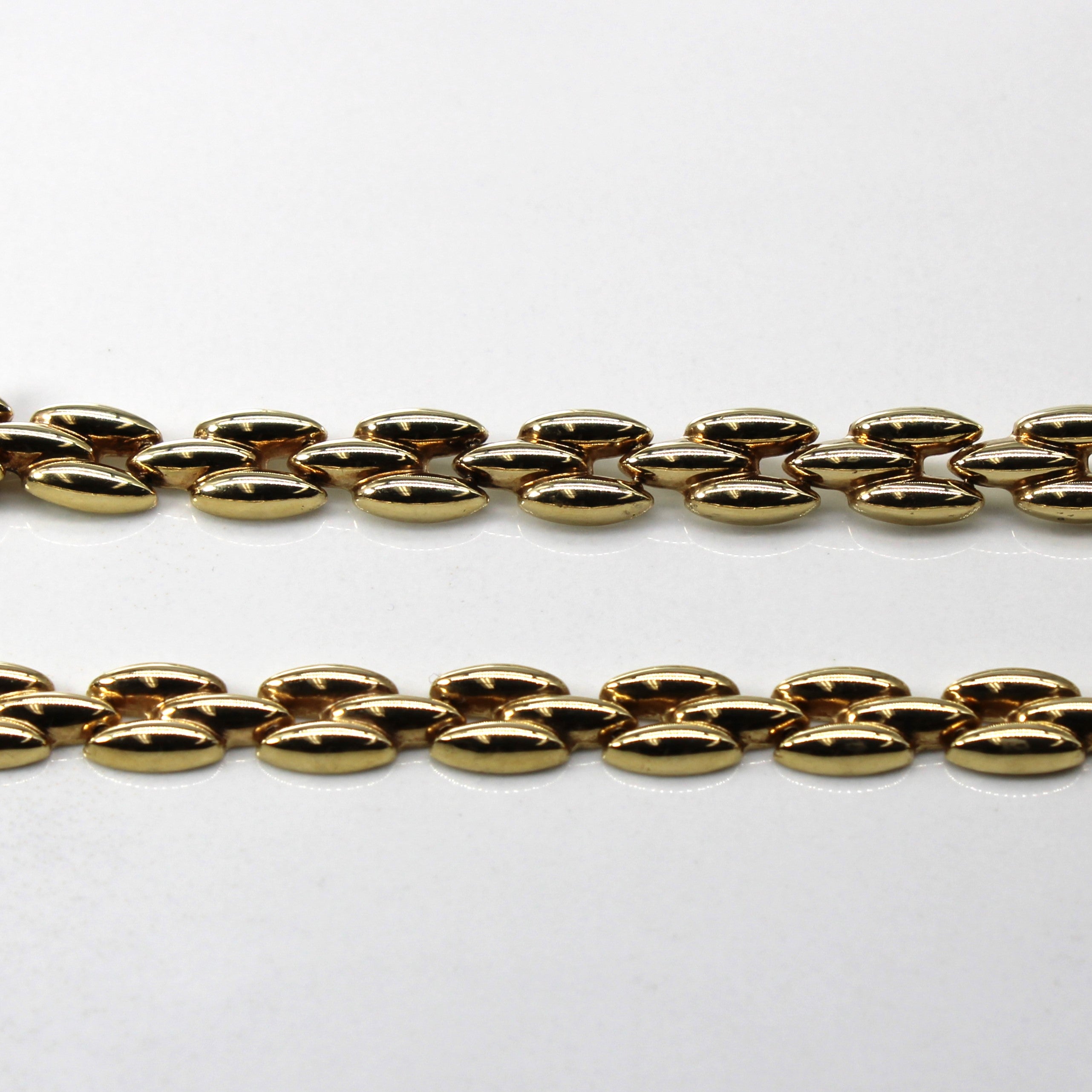 Chaîne Panthère en or jaune 14 carats | 14,5" |