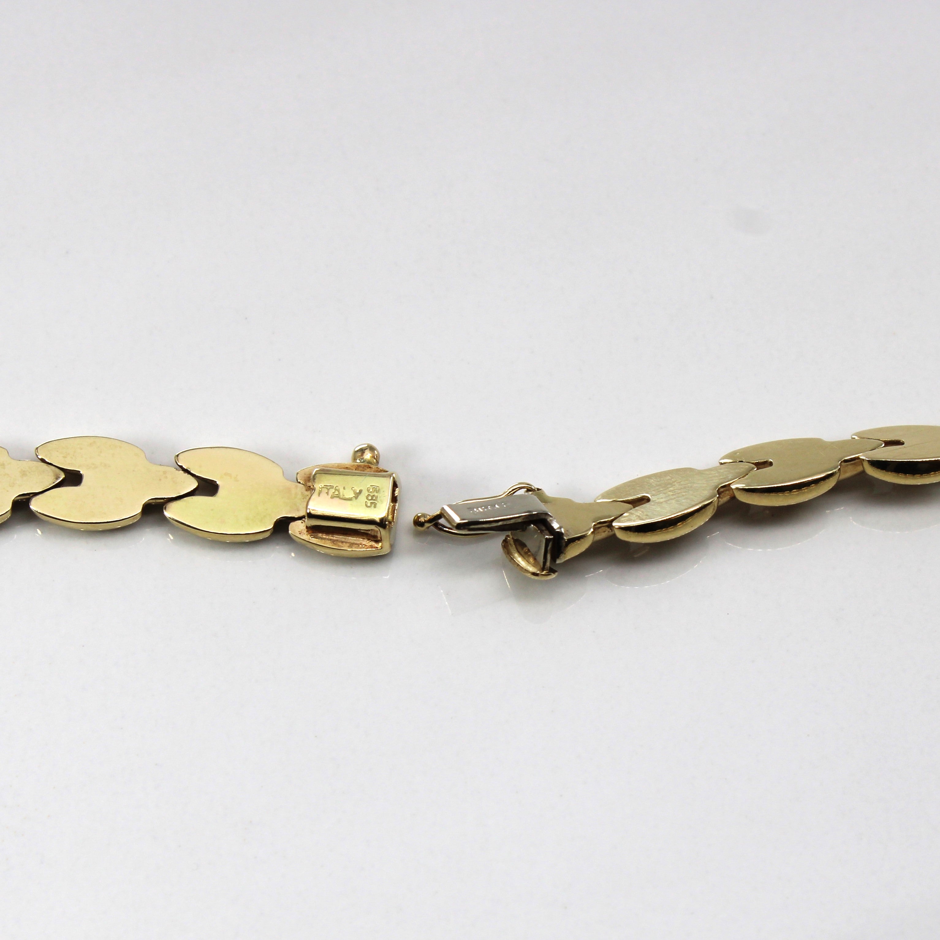 Chaîne Panthère en or jaune 14 carats | 14,5" |