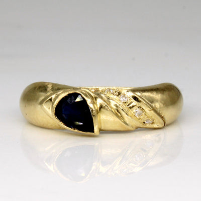 Sapphire & Diamond Ring | 0.35ct, 0.02ctw | SZ 4.75 |