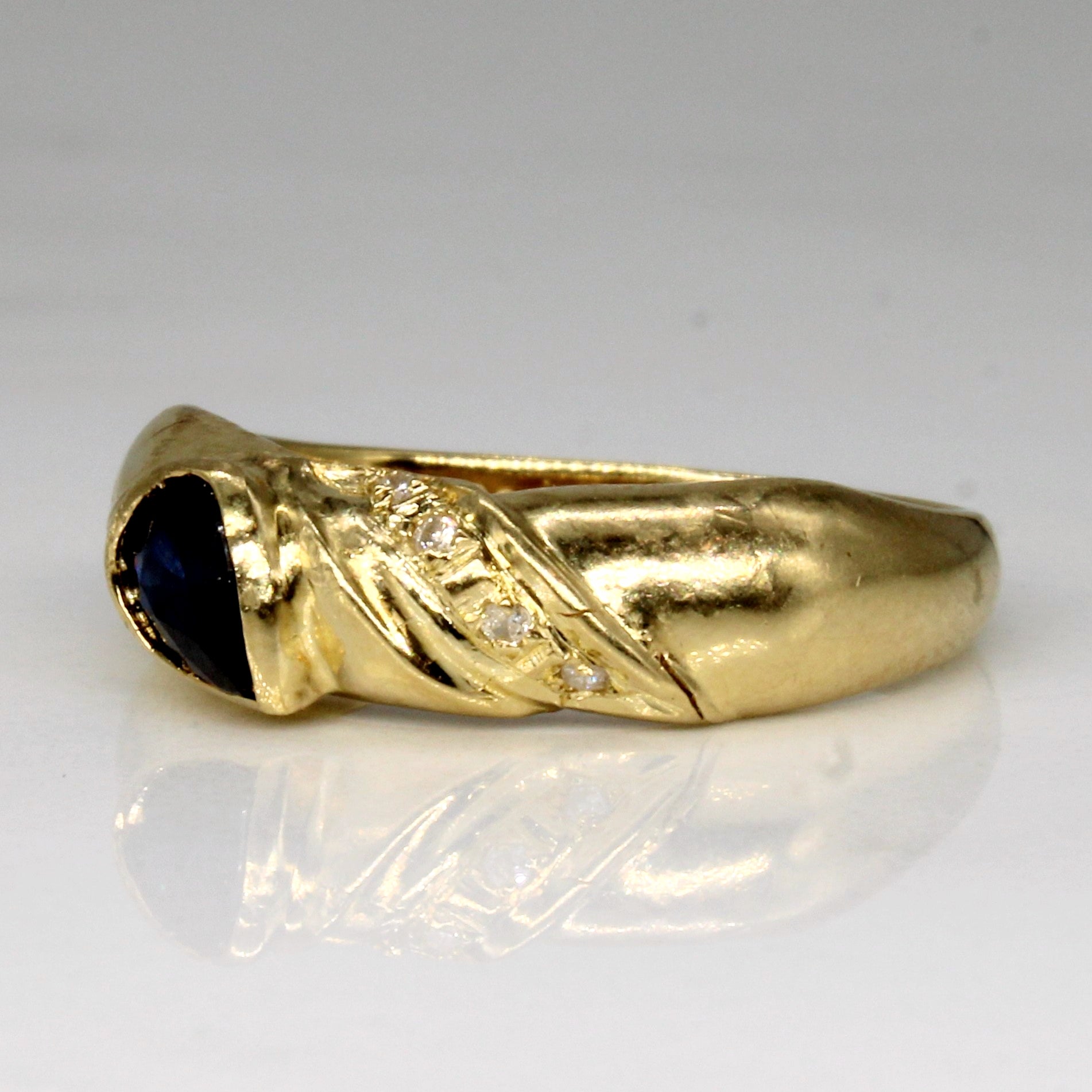 Sapphire & Diamond Ring | 0.35ct, 0.02ctw | SZ 4.75 |