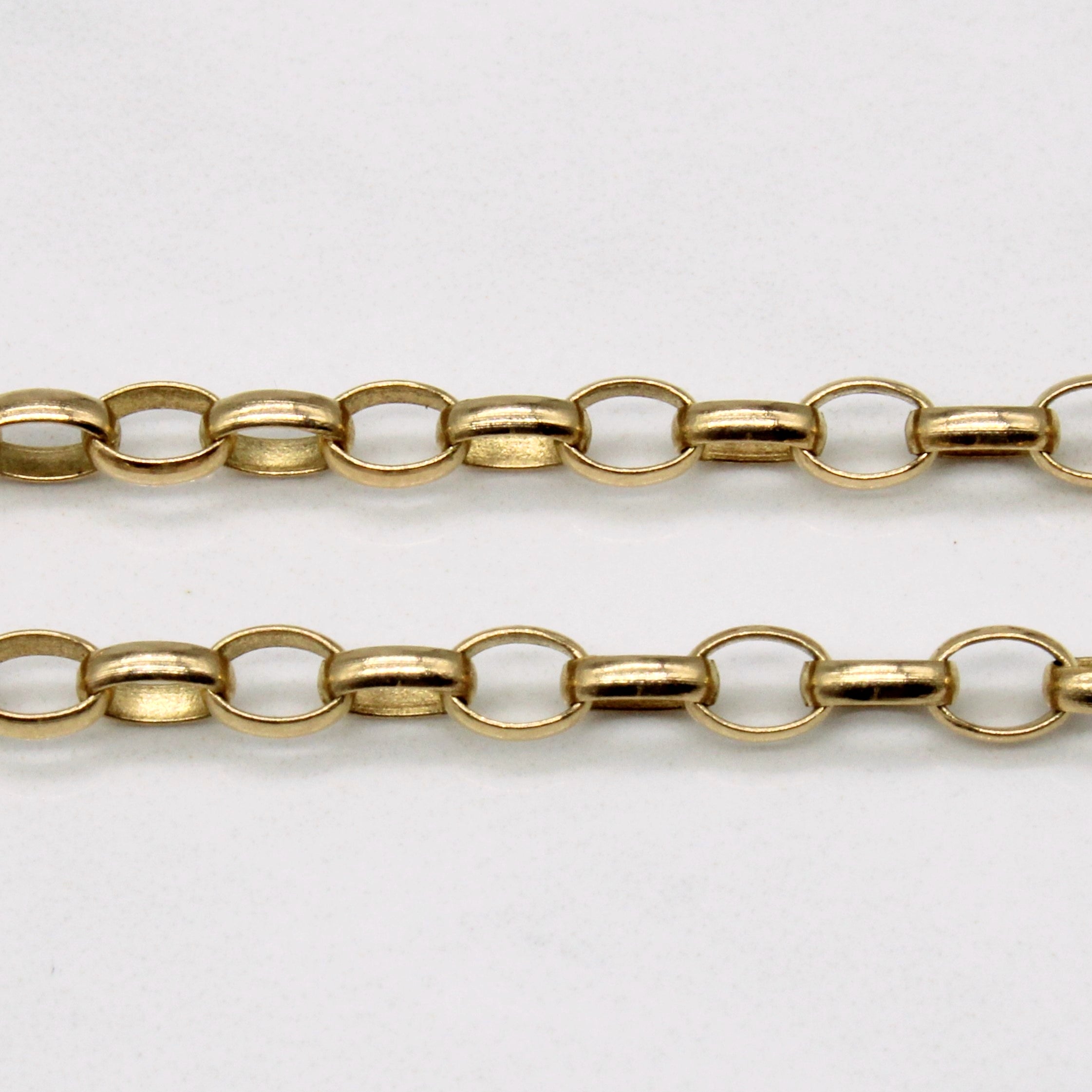Chaîne à maillons ovales en or jaune 9 carats | 20 pouces | 