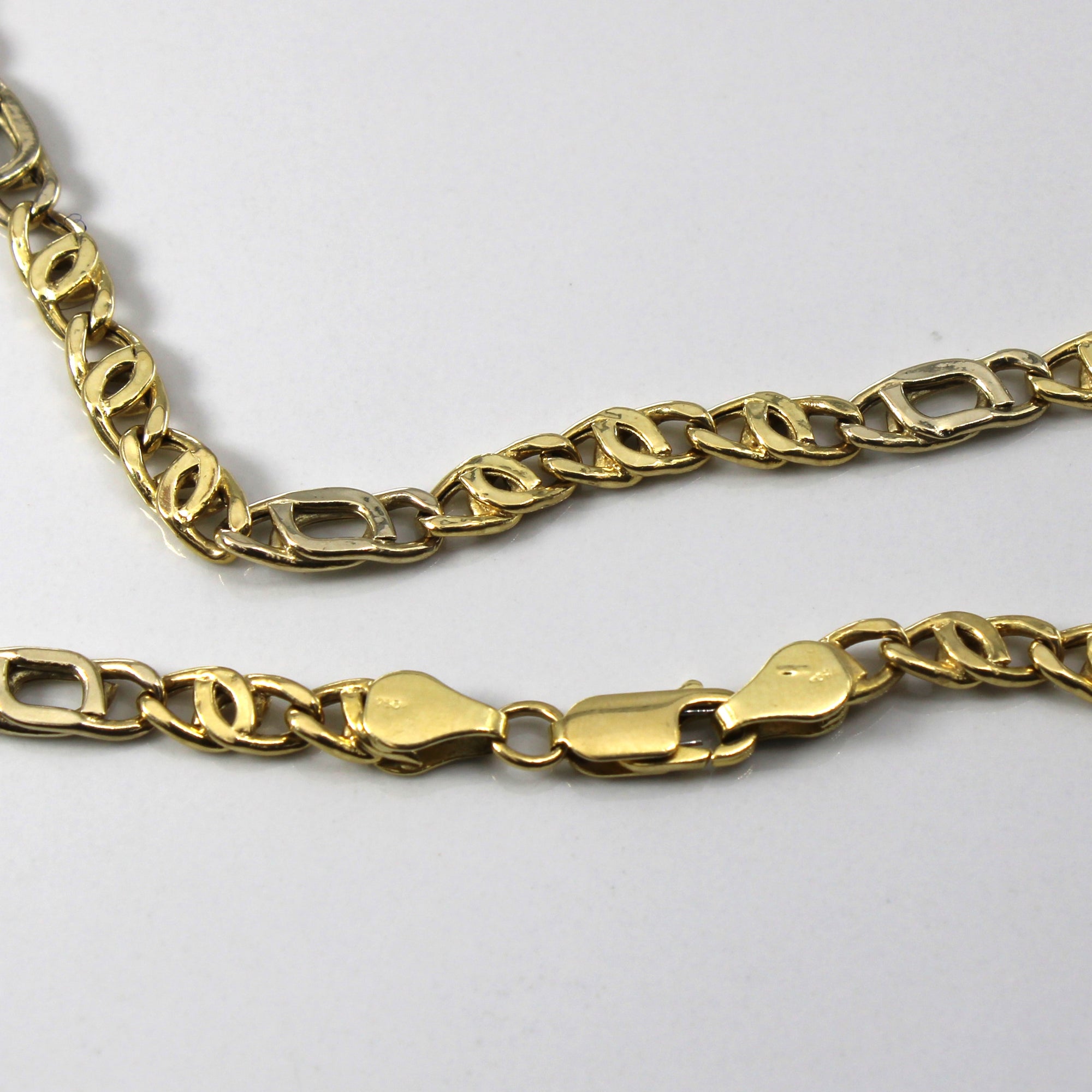 18k Yellow Gold Figaro Link Chain | 24