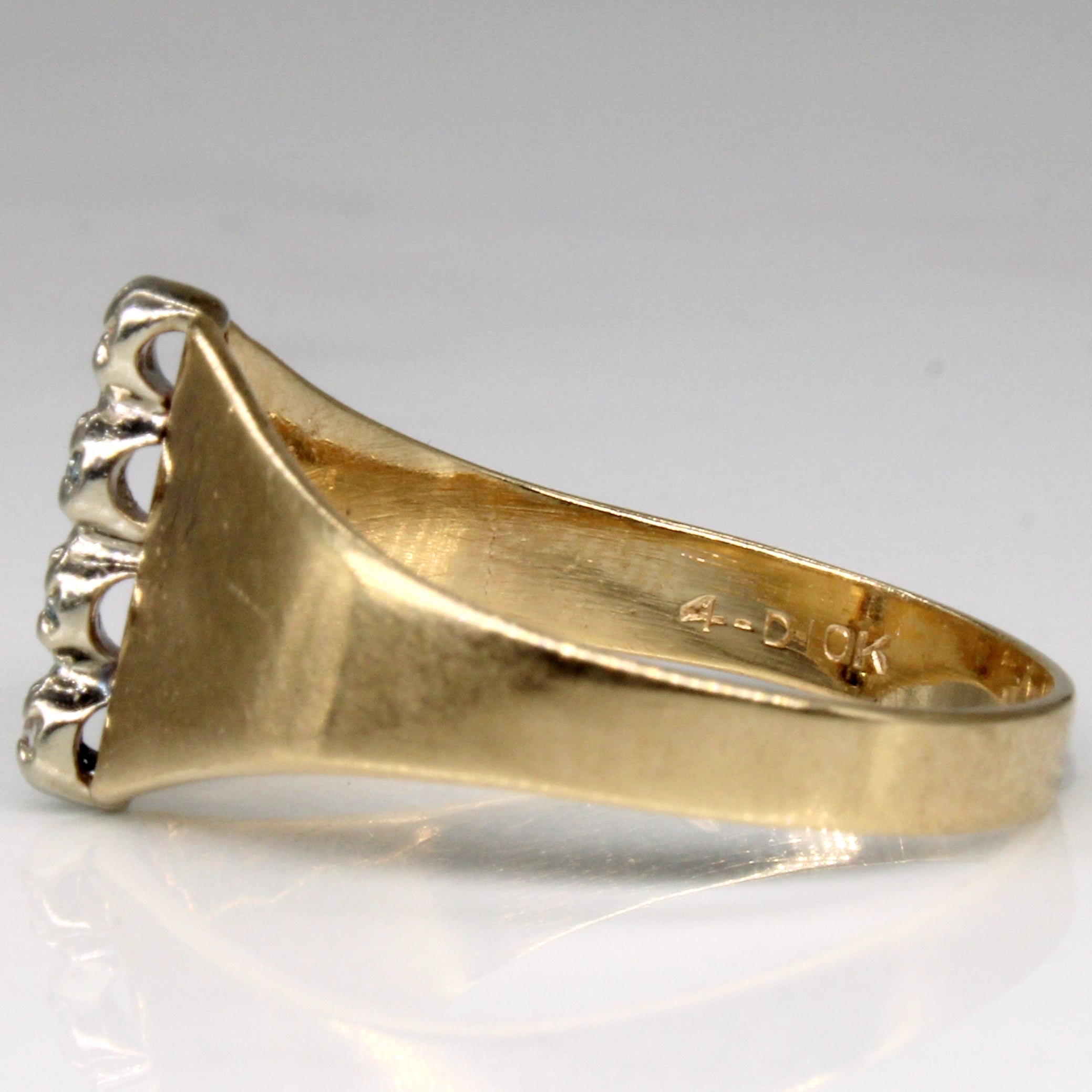 Bague en spinelle synthétique et diamants | 0,02 ct, 0,02 ct | Taille 8 | 