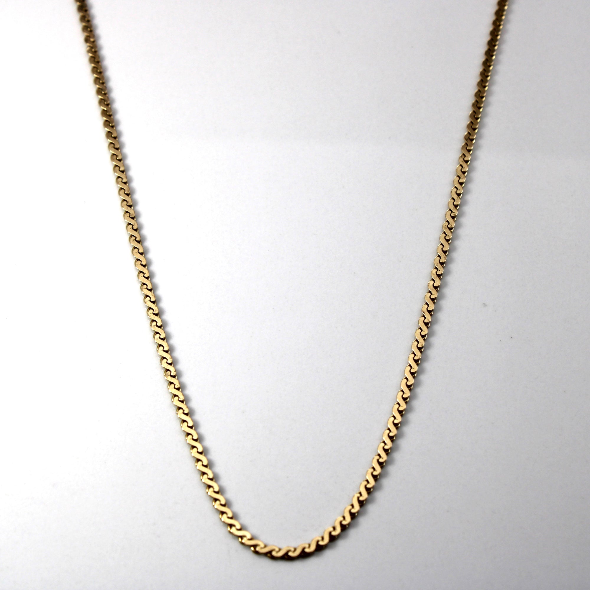 10k Yellow Gold S Link Chain | 22