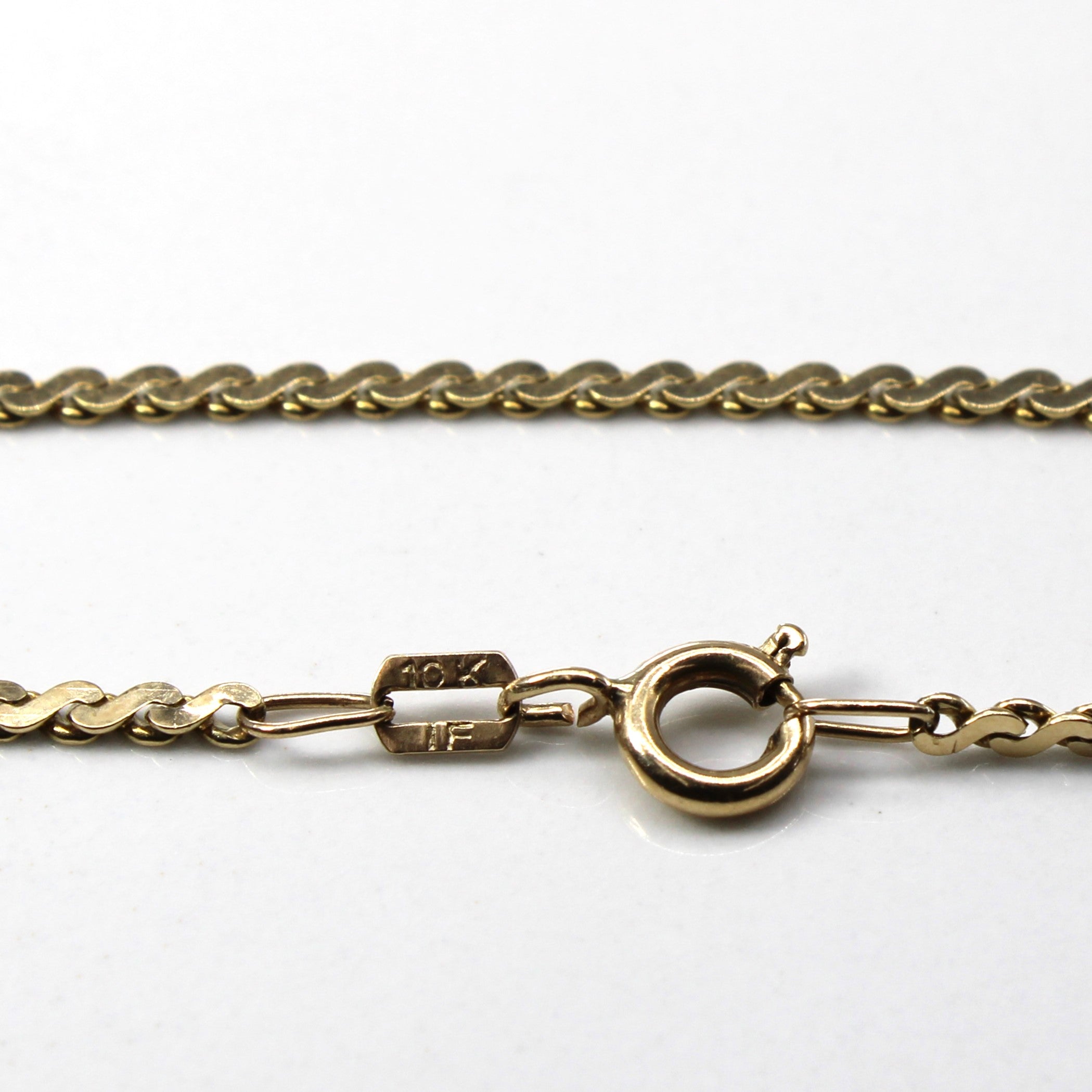 10k Yellow Gold S Link Chain | 22"|