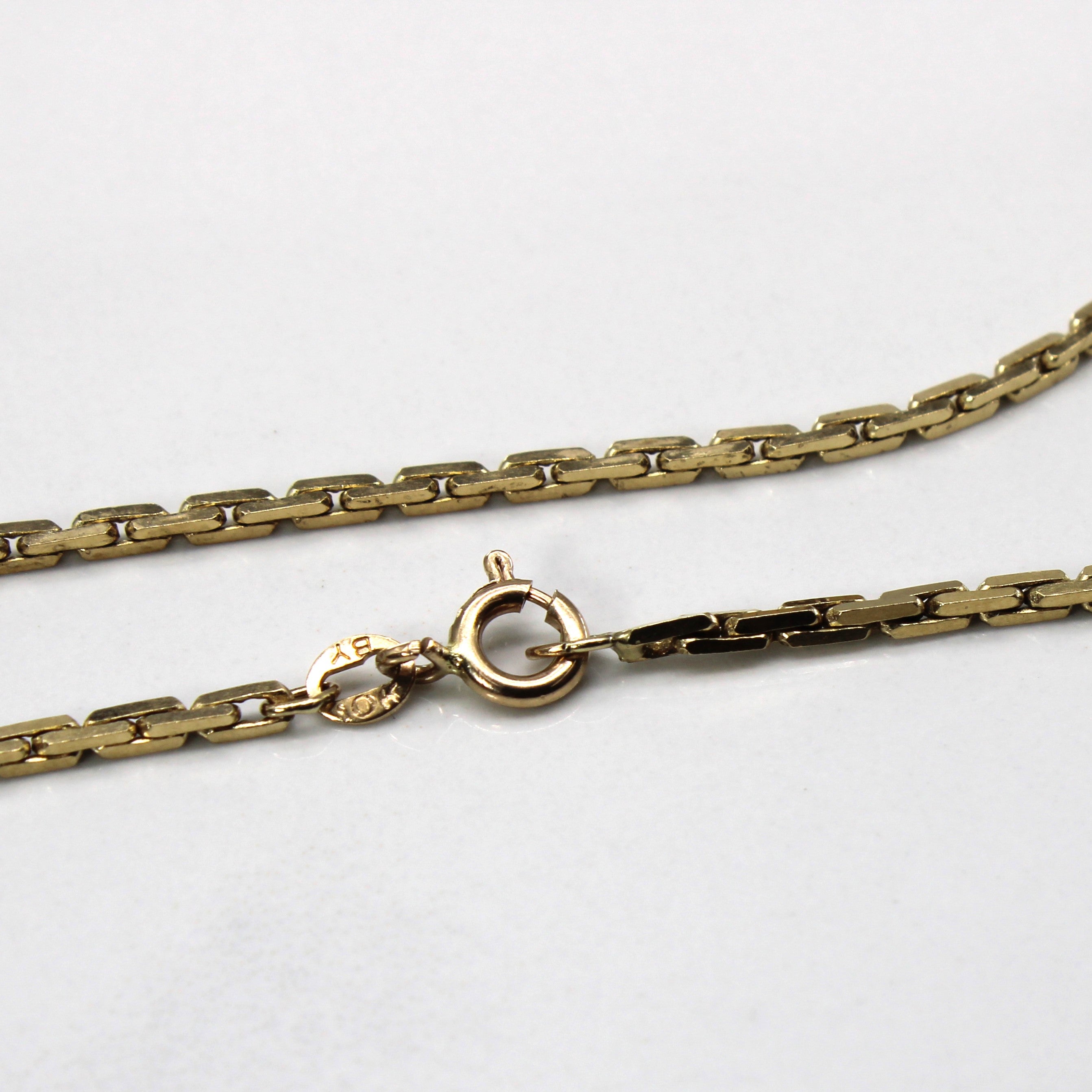 10k Yellow Gold Long Interlocking Chain | 32"|