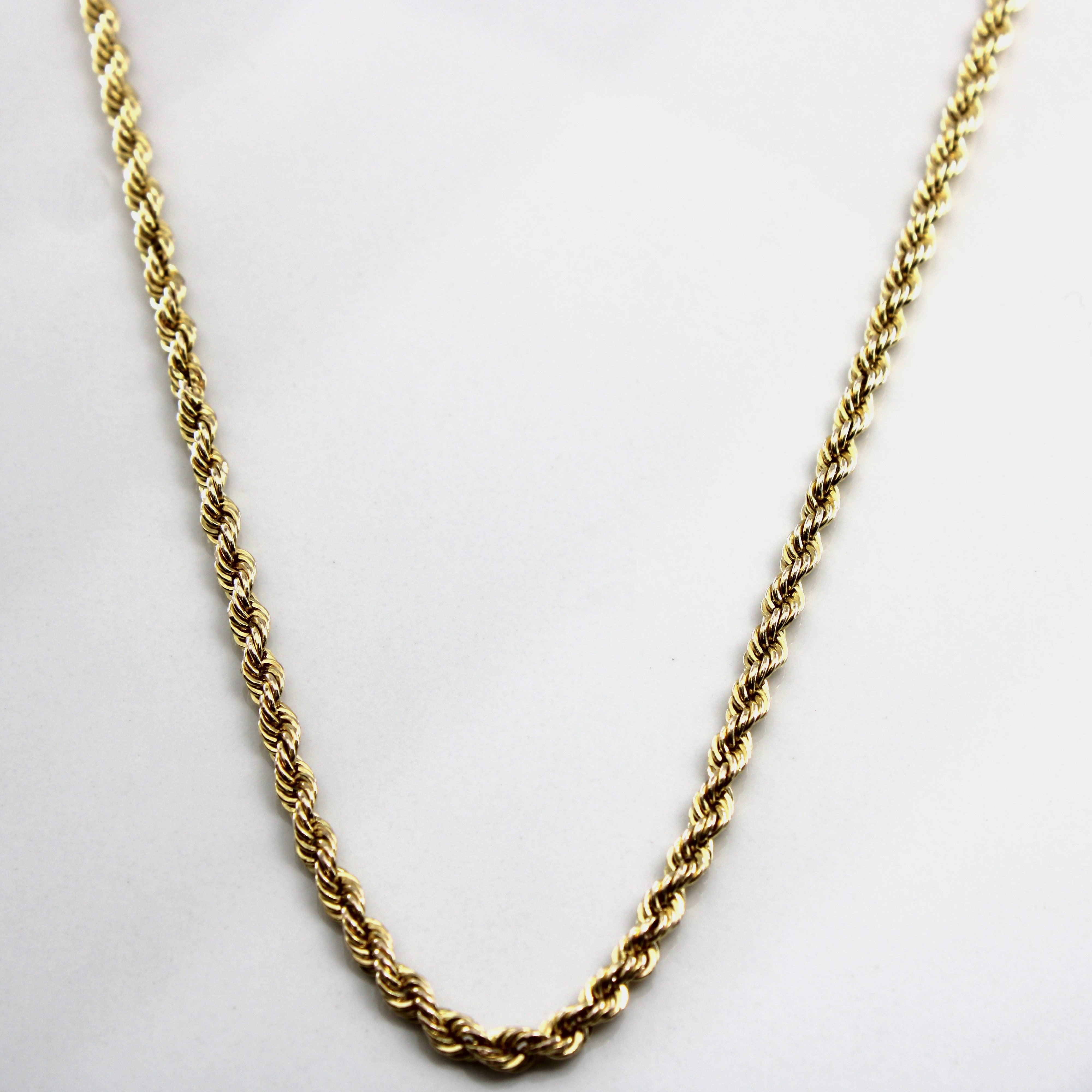 10k Yellow Gold Rope Chain | 23"|