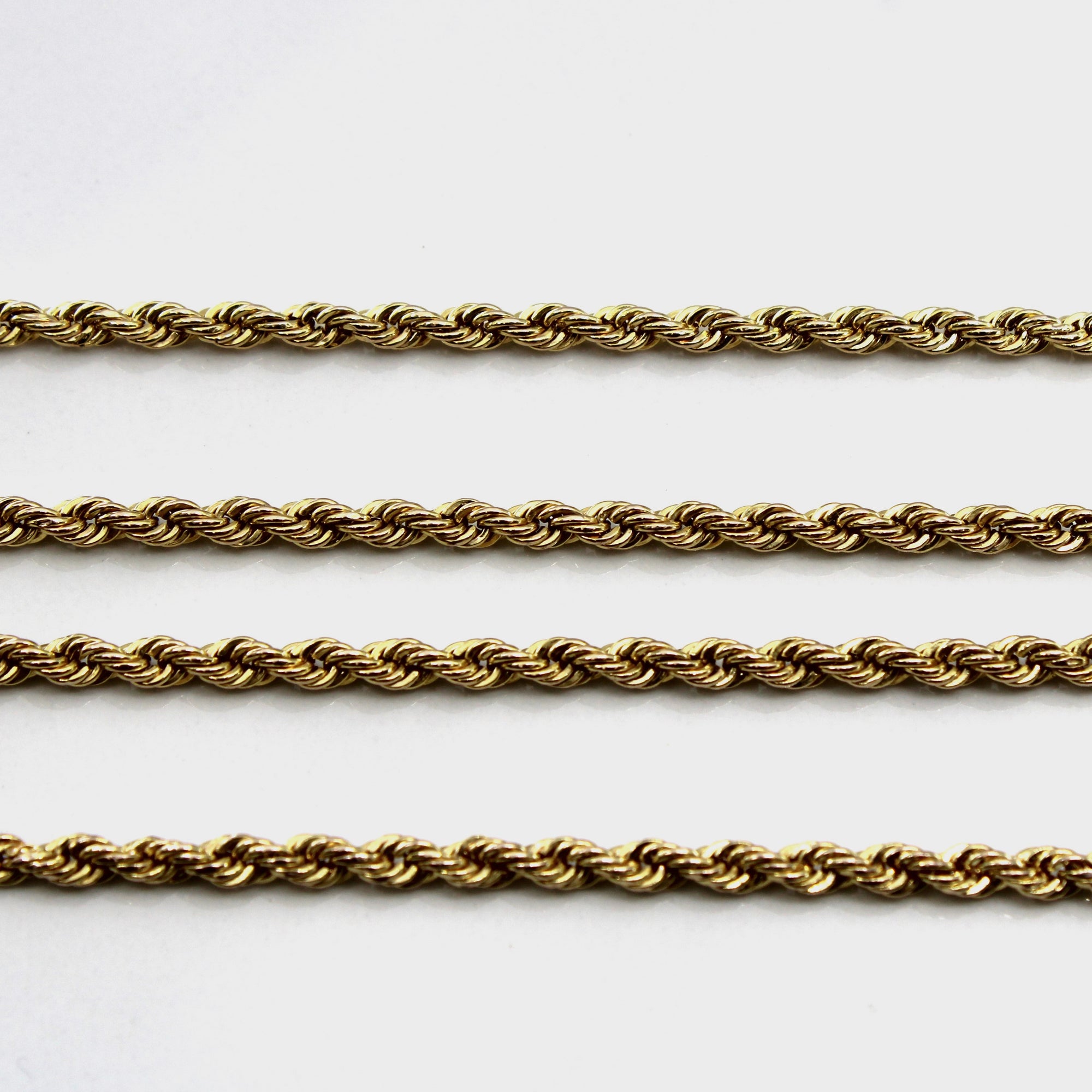 10k Yellow Gold Rope Chain | 23