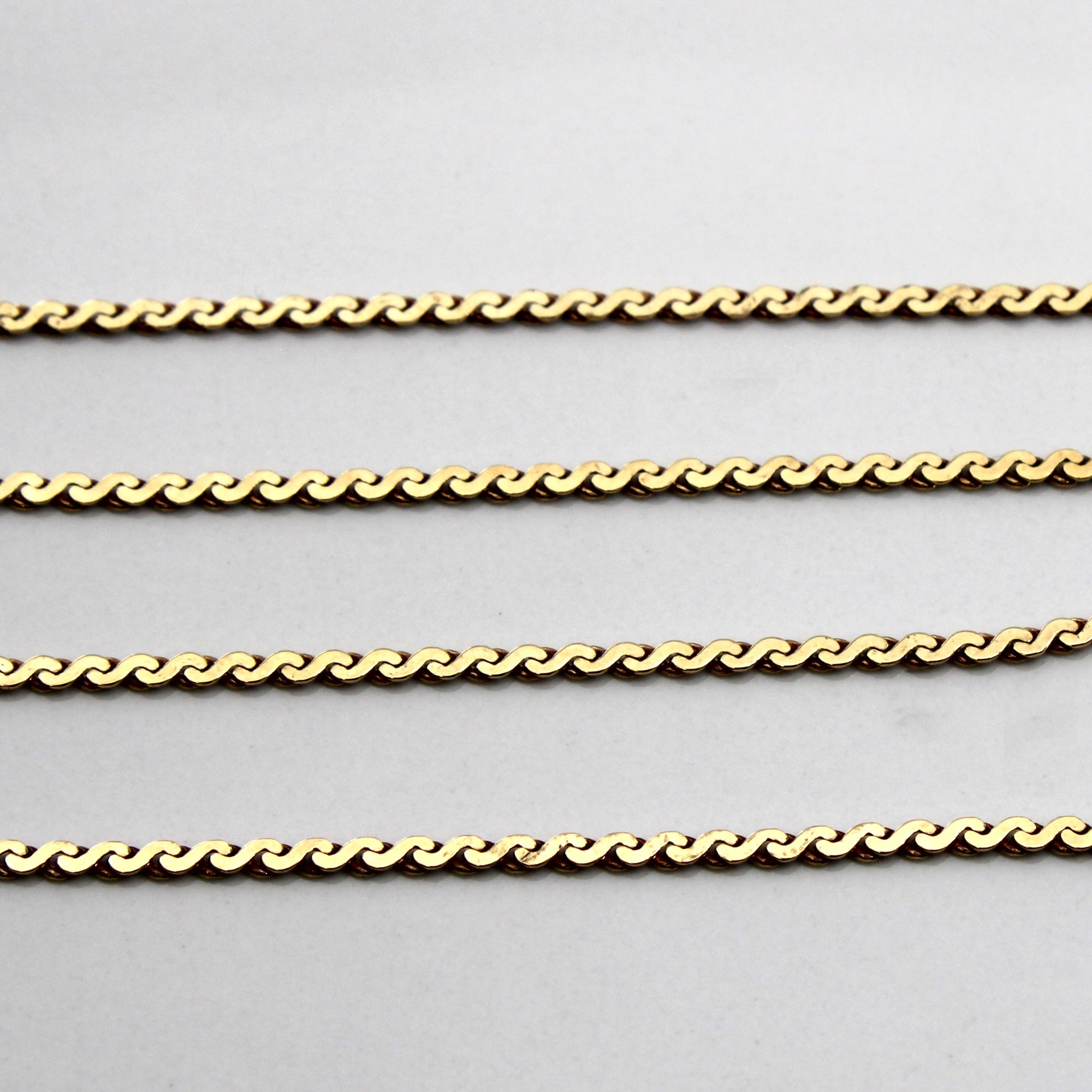 10k Yellow Gold S Link Chain | 20