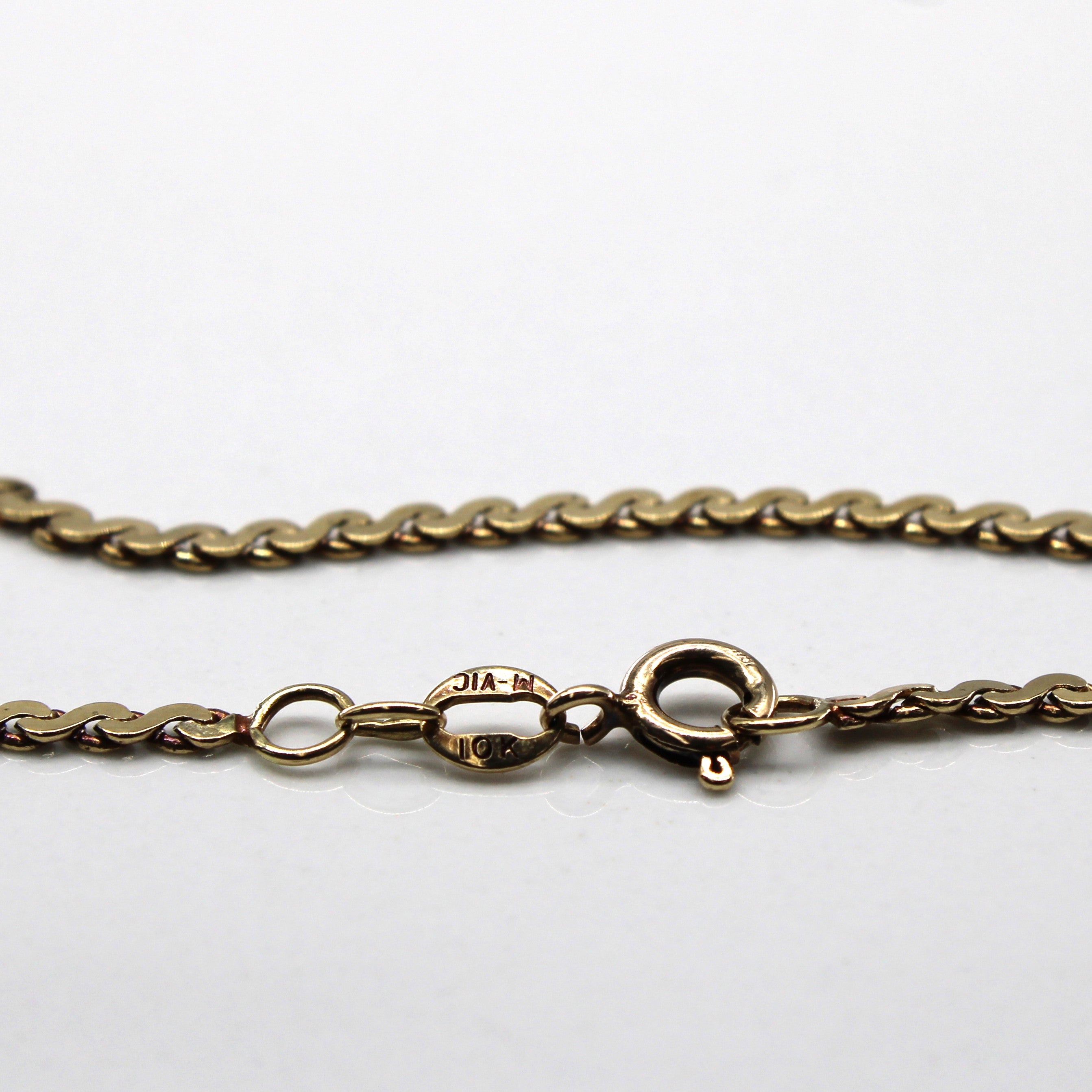 10k Yellow Gold S Link Chain | 20"|
