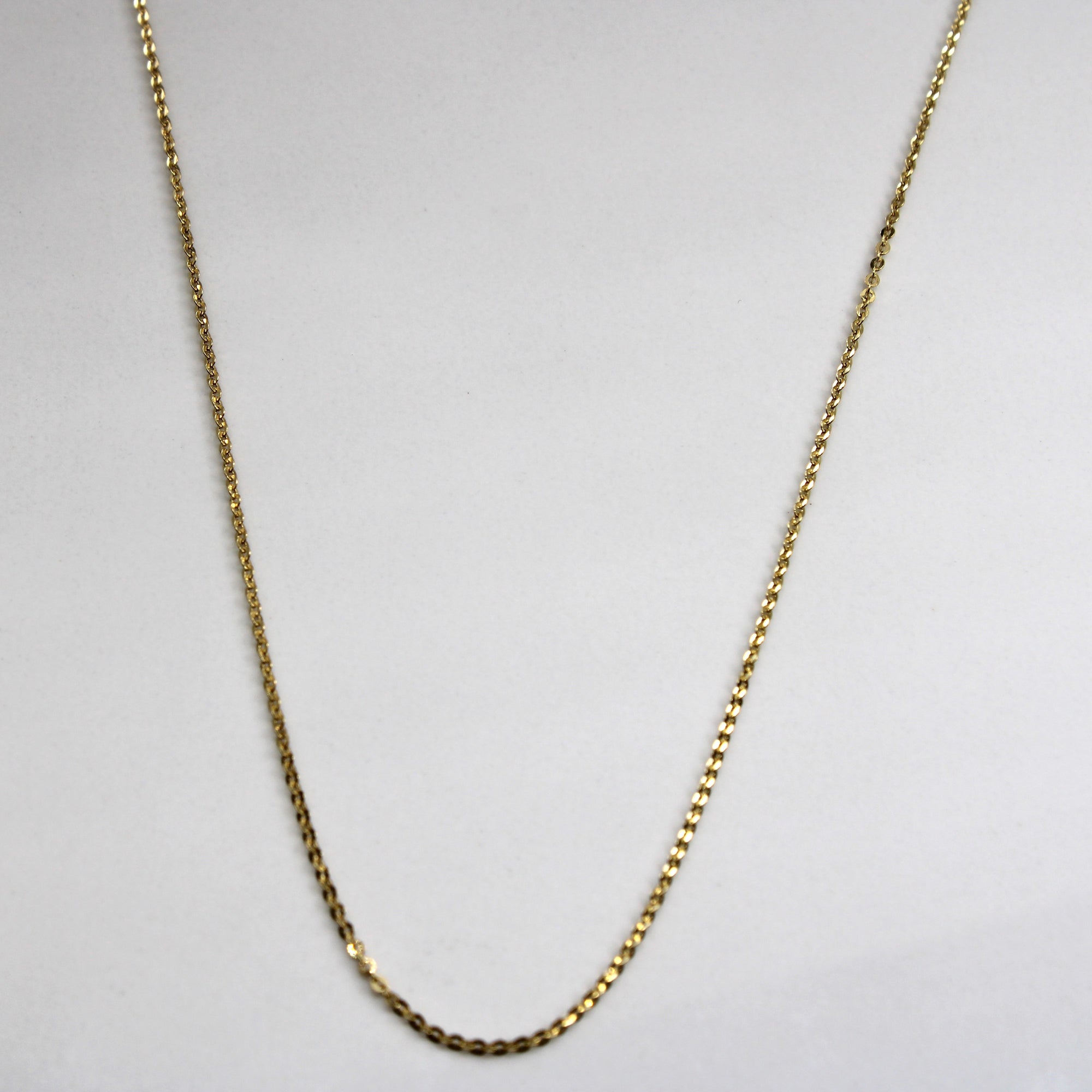 14k Yellow Gold Rolo Link Chain | 16