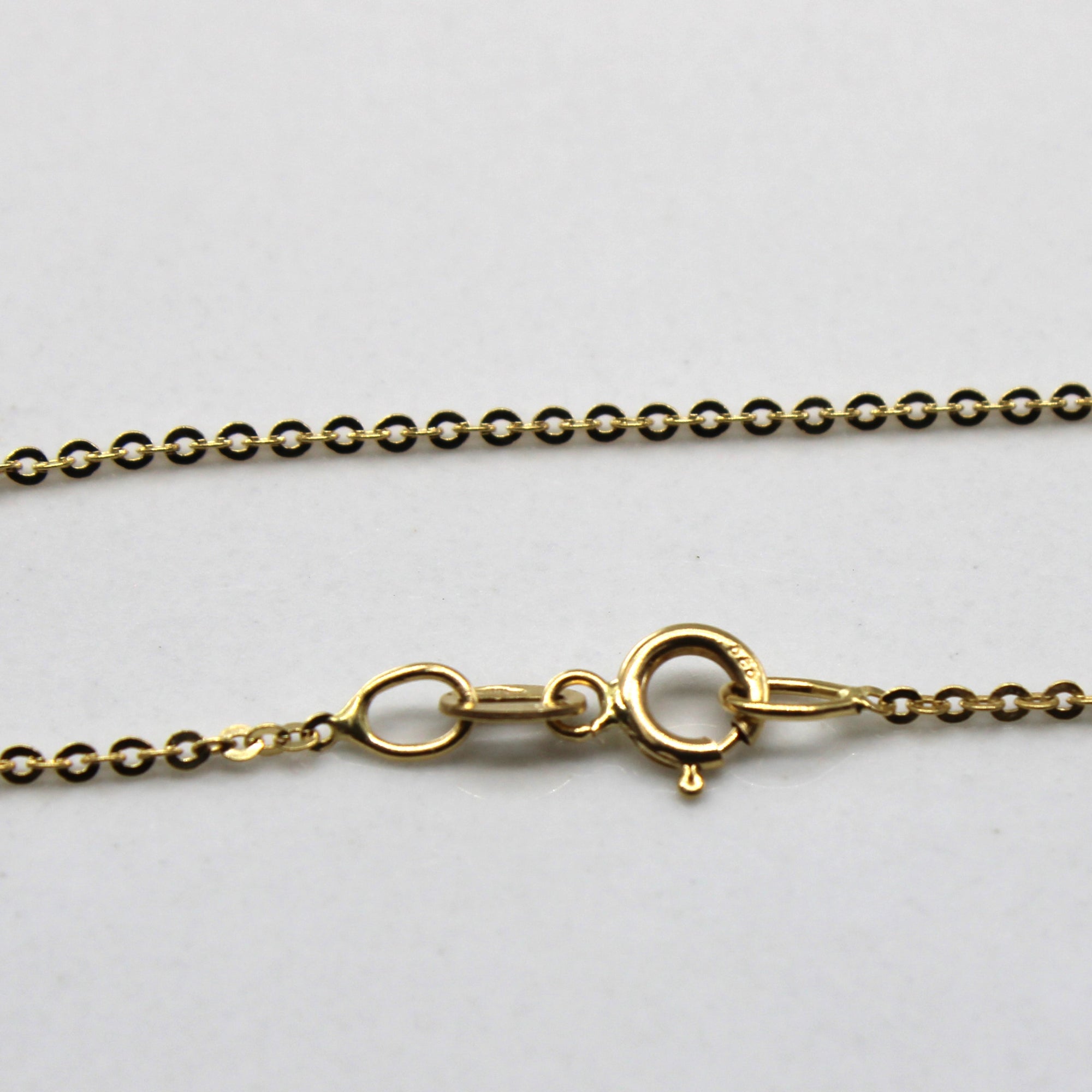 14k Yellow Gold Rolo Link Chain | 16